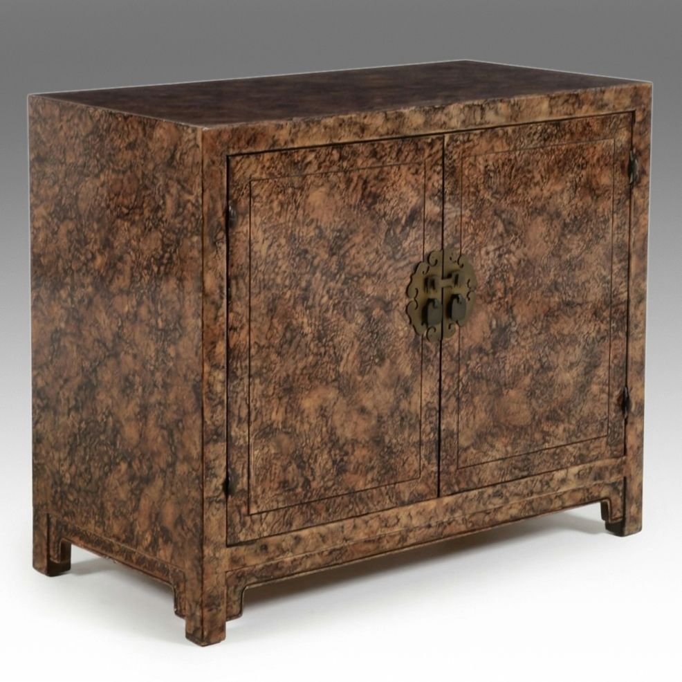 Gabberts Chinoiserie Faux Tortoiseshell Cabinet, Late 20th Century