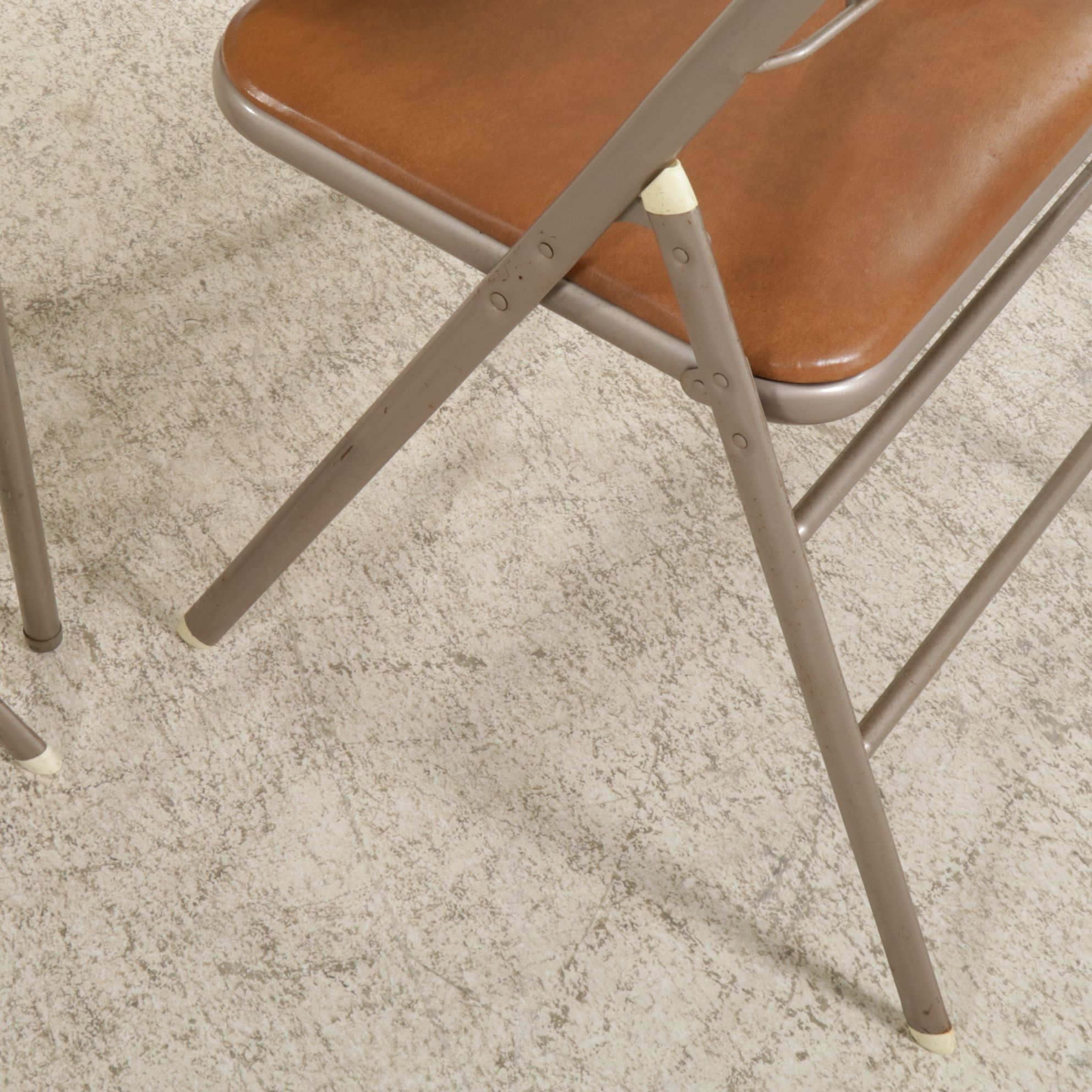 Samsonite Folding Card Table and Four Chairs, Mid-20th Century