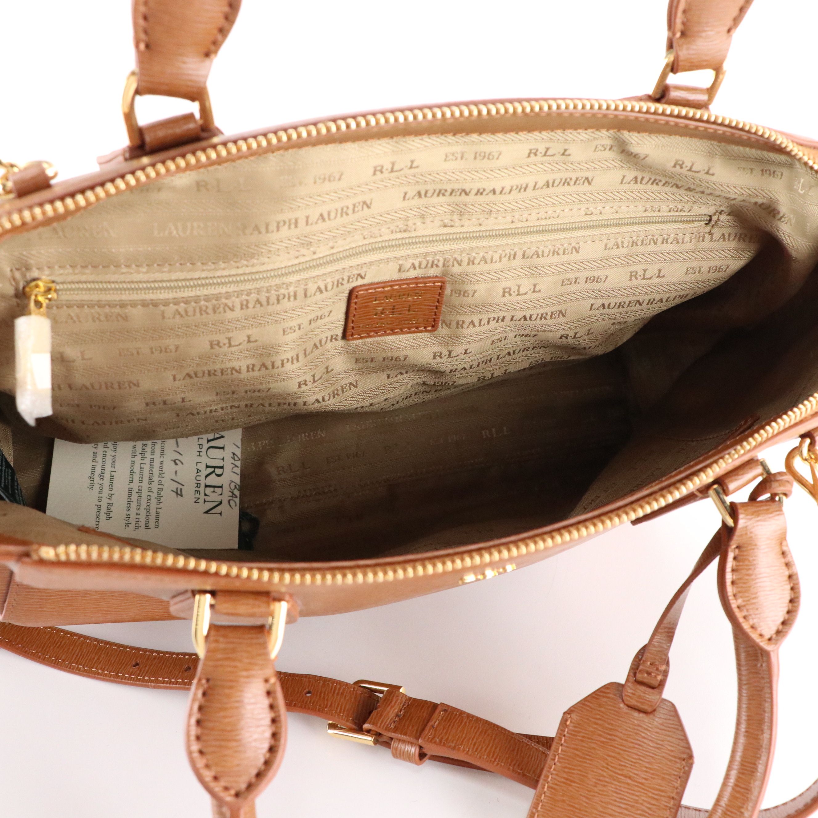 Lauren Ralph Lauren Newbury Stefanie Zip Satchel and Michael Kors Hamilton Bag