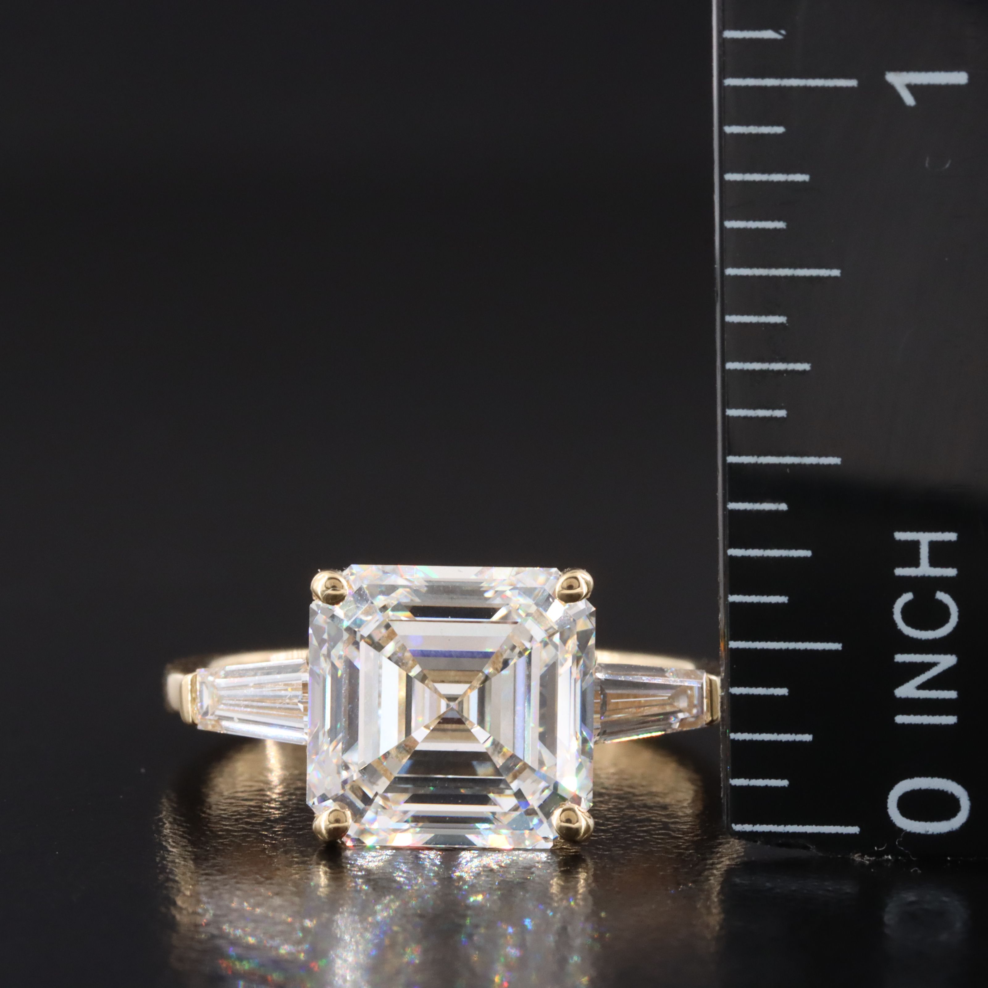 18K 5.66 CTW Lab Grown Diamond Ring with IGI Report