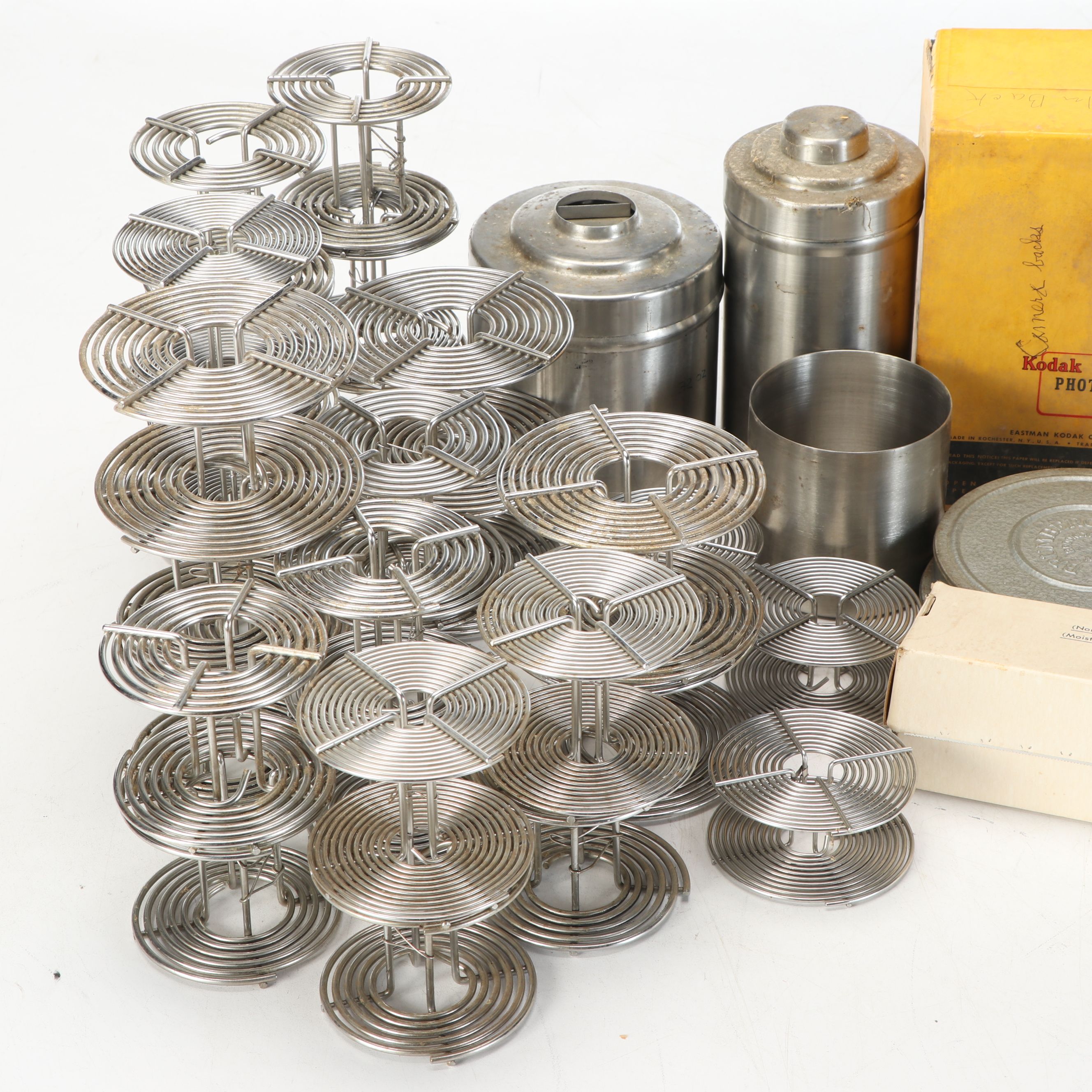 35mm Reels with Film Canisters, Kodak Filters, Polaroid 35mm Processor, More