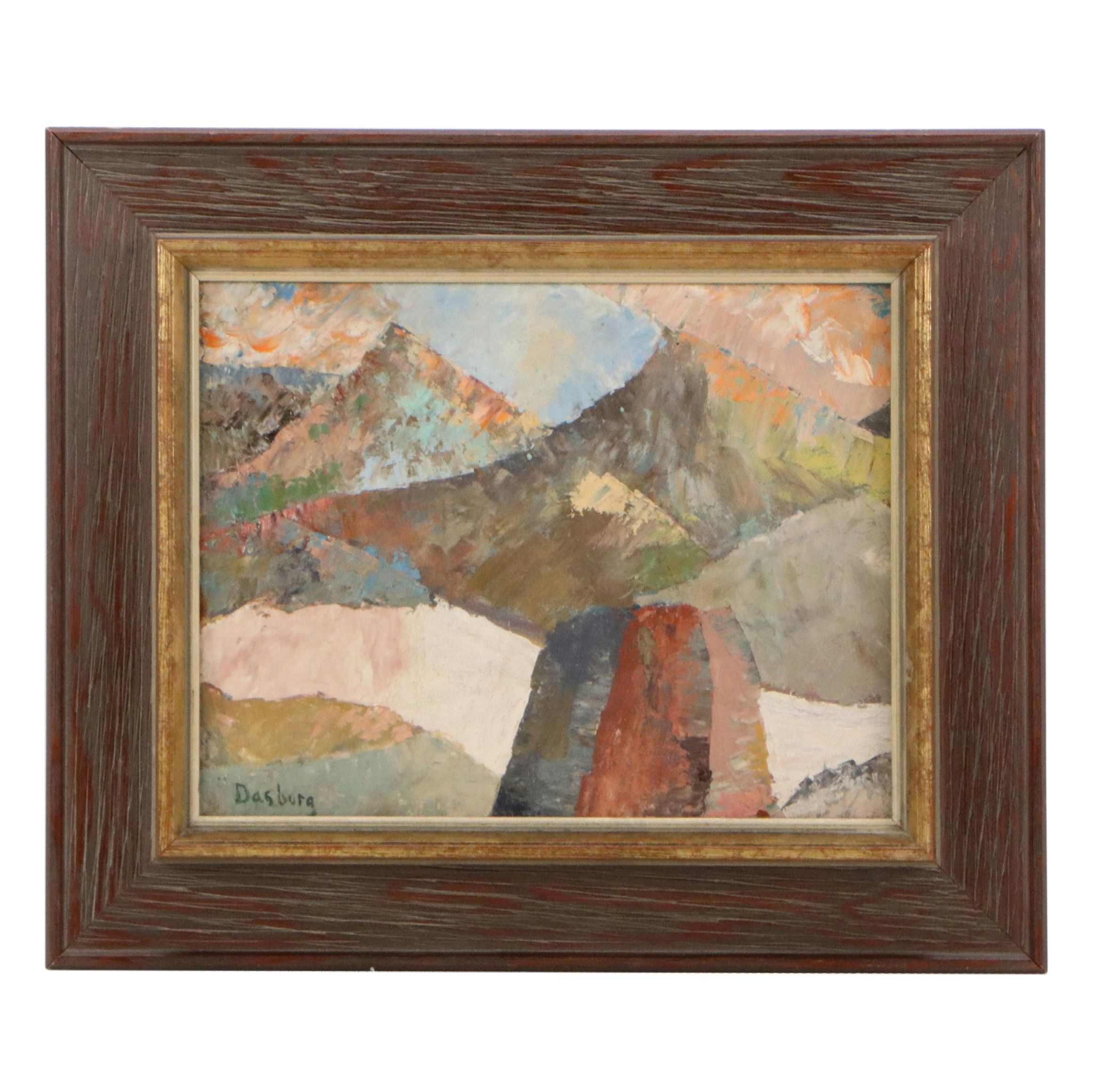 Andrew Dasburg Abstract Oil Painting, 20th Century
