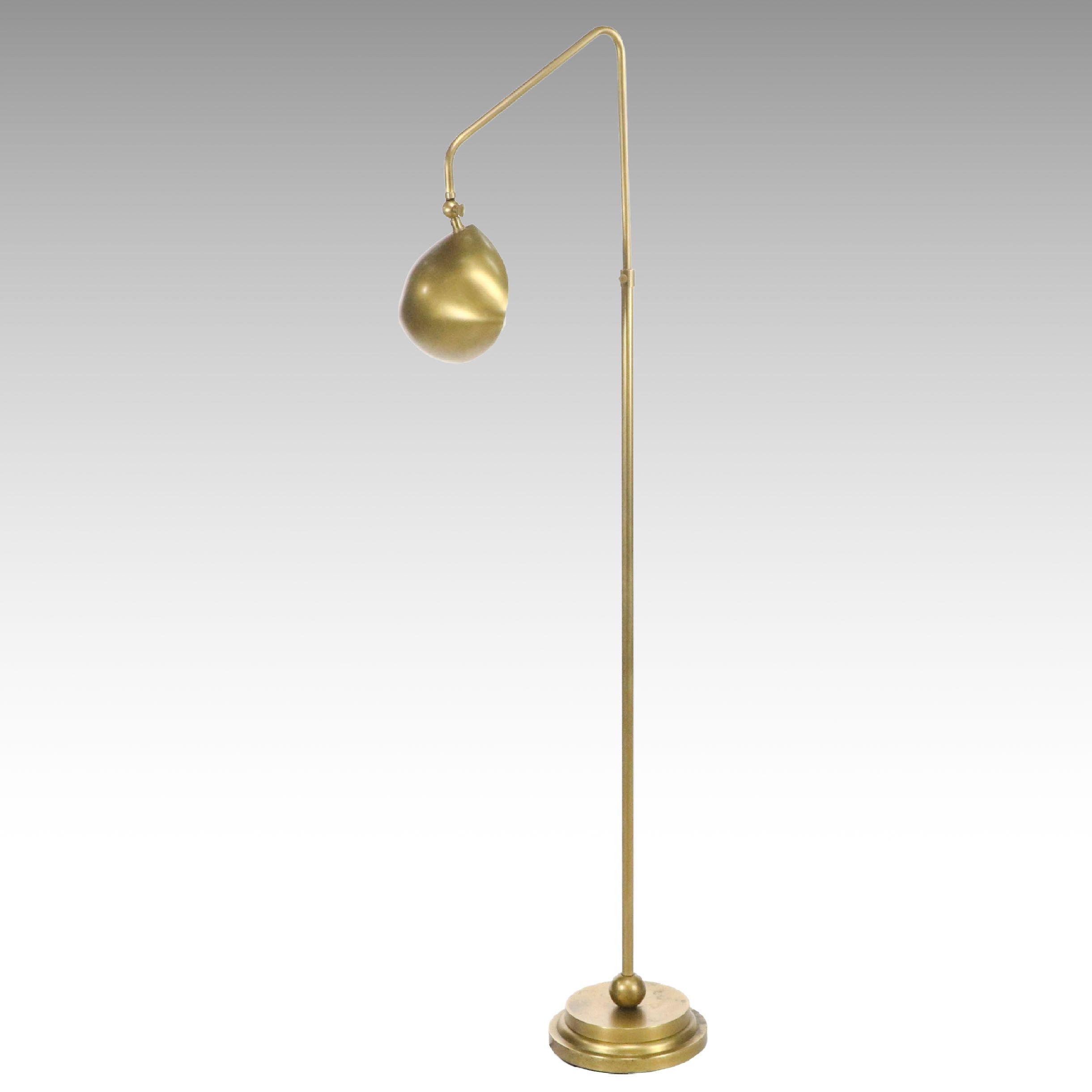Mid Century Modern Style Brass Floor Lamp