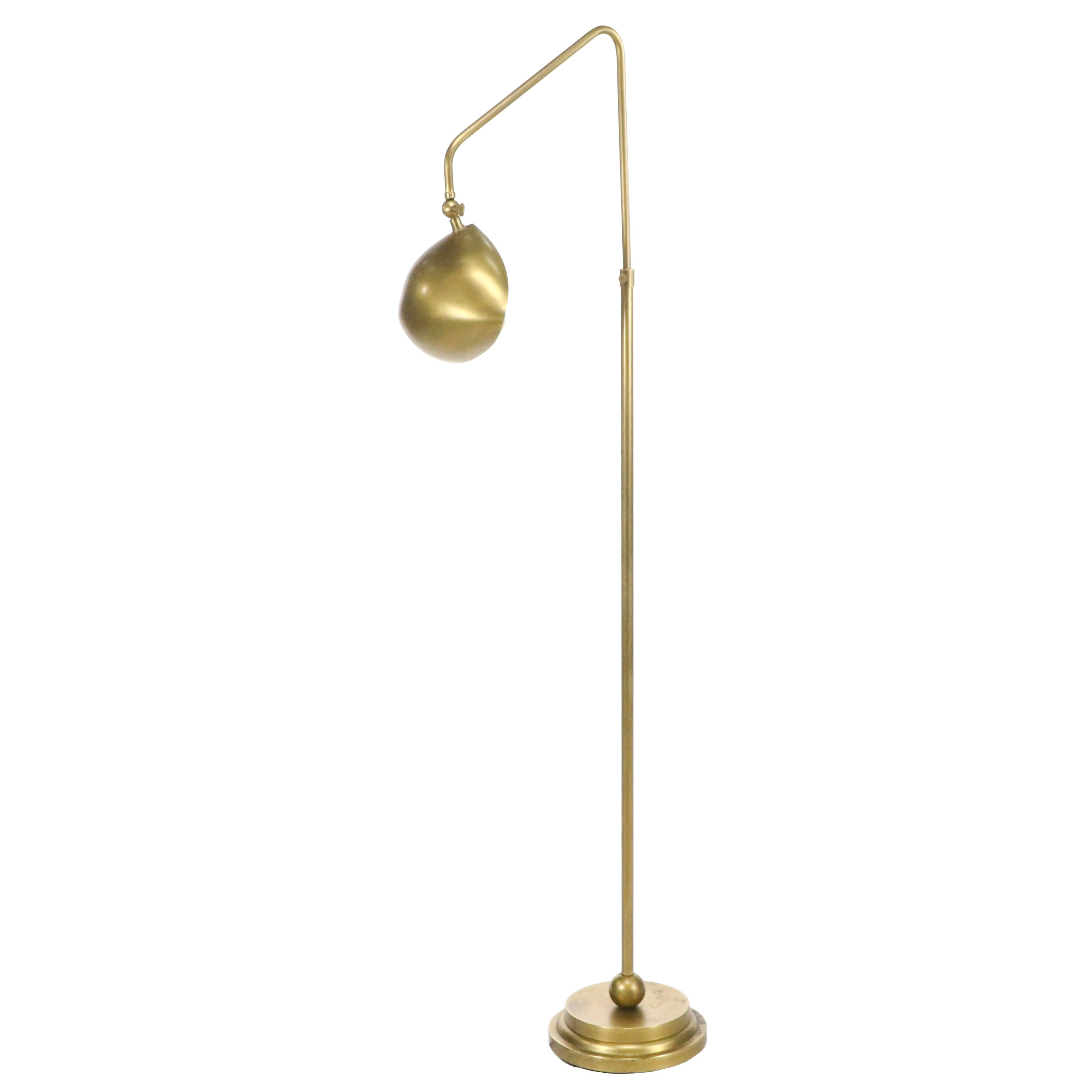 Mid Century Modern Style Brass Floor Lamp