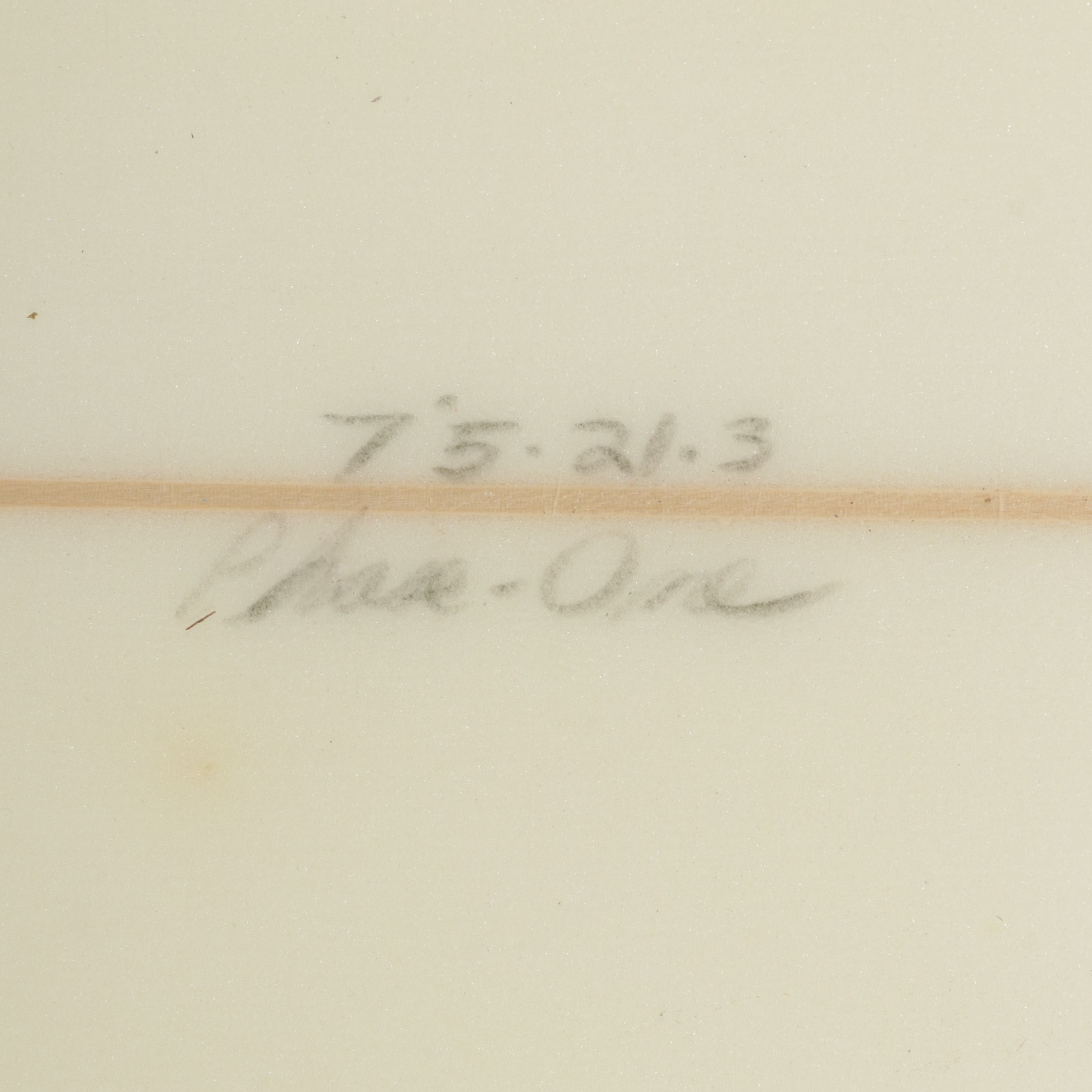 Phase One White Surfboard with Bag