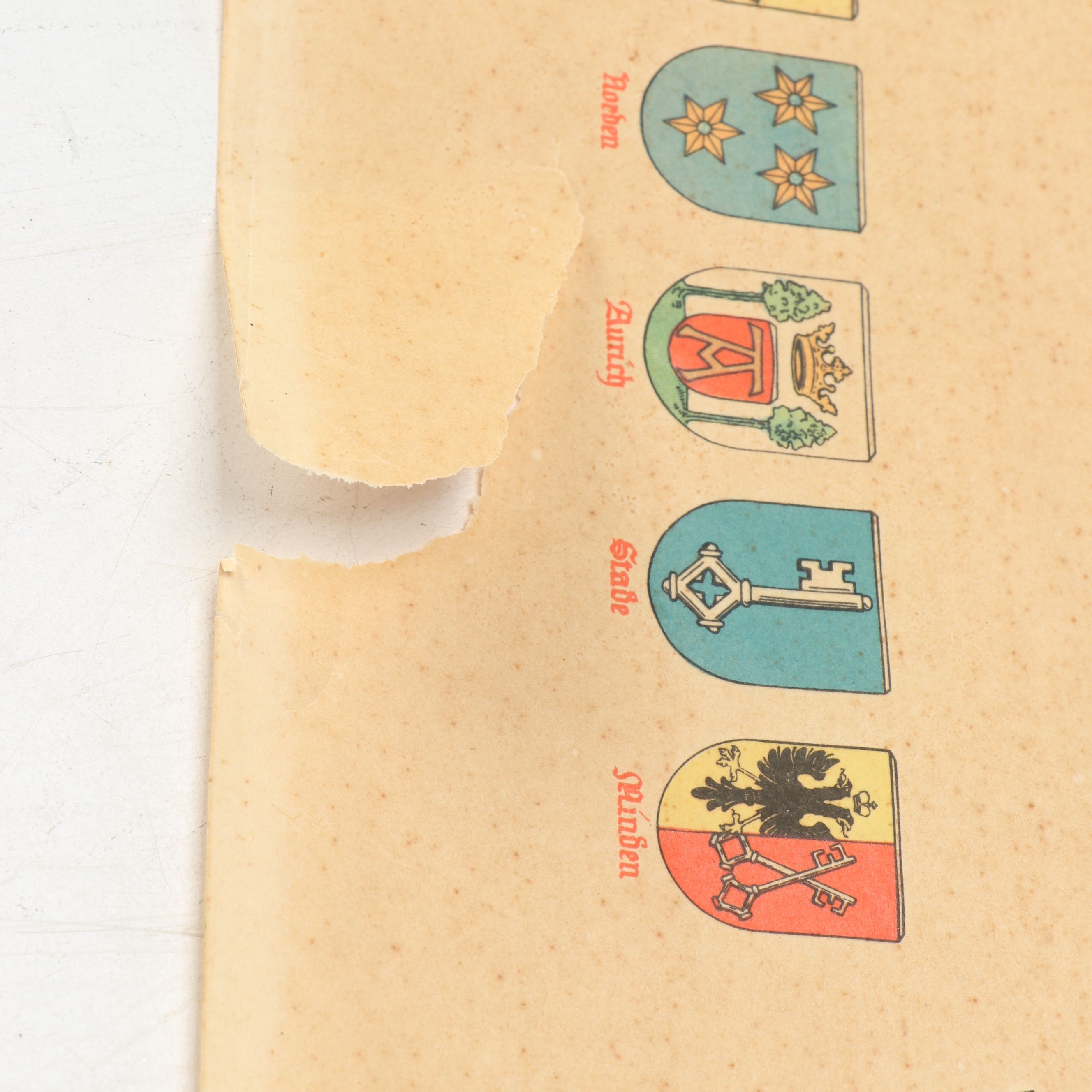 1936 German "Niedersachsen: Ein deutscher Kultur- und Lebensraum" Lithograph Map