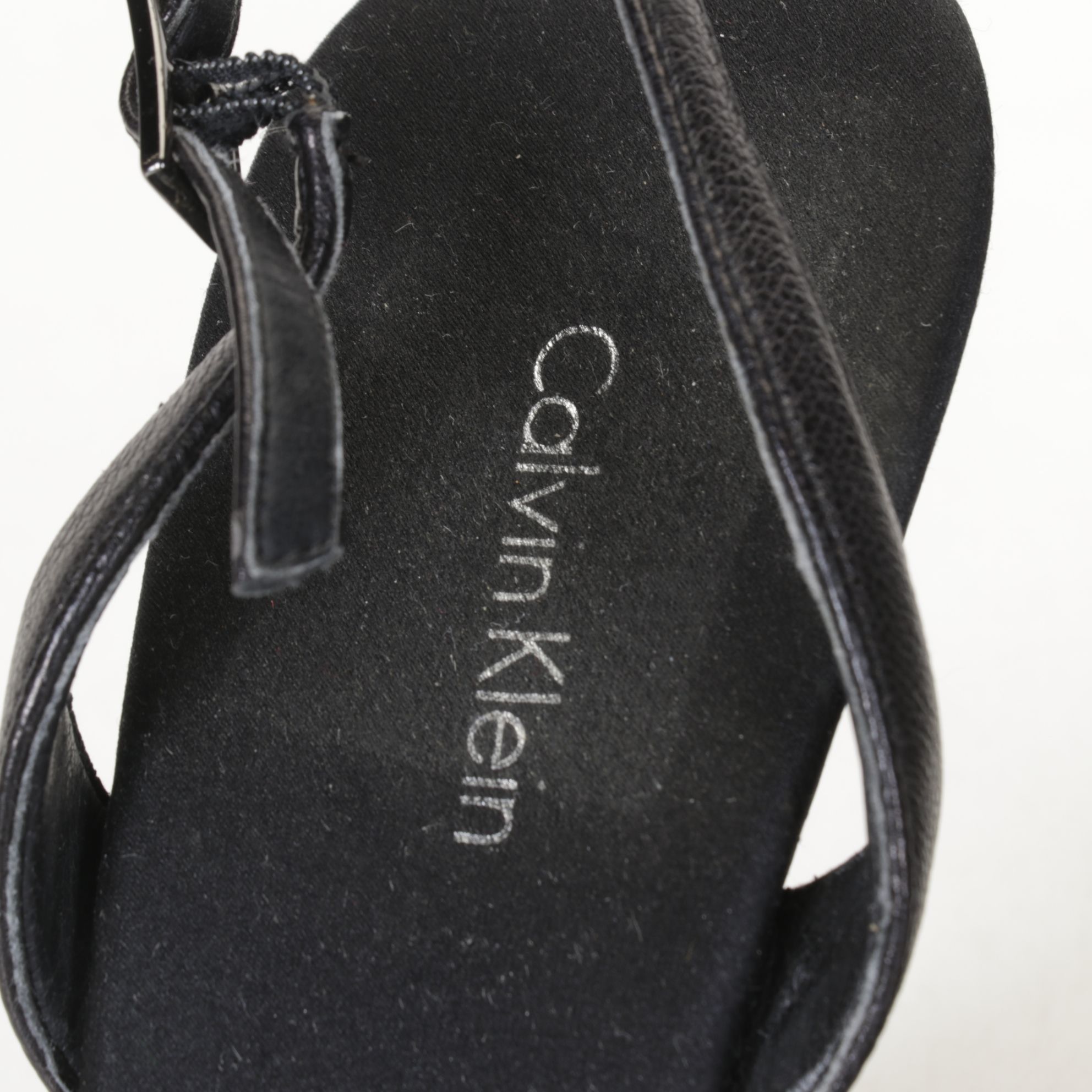 Calvin Klein Black Wedge Sandals and Massimo Baldi Pink Leather Heal Sandals