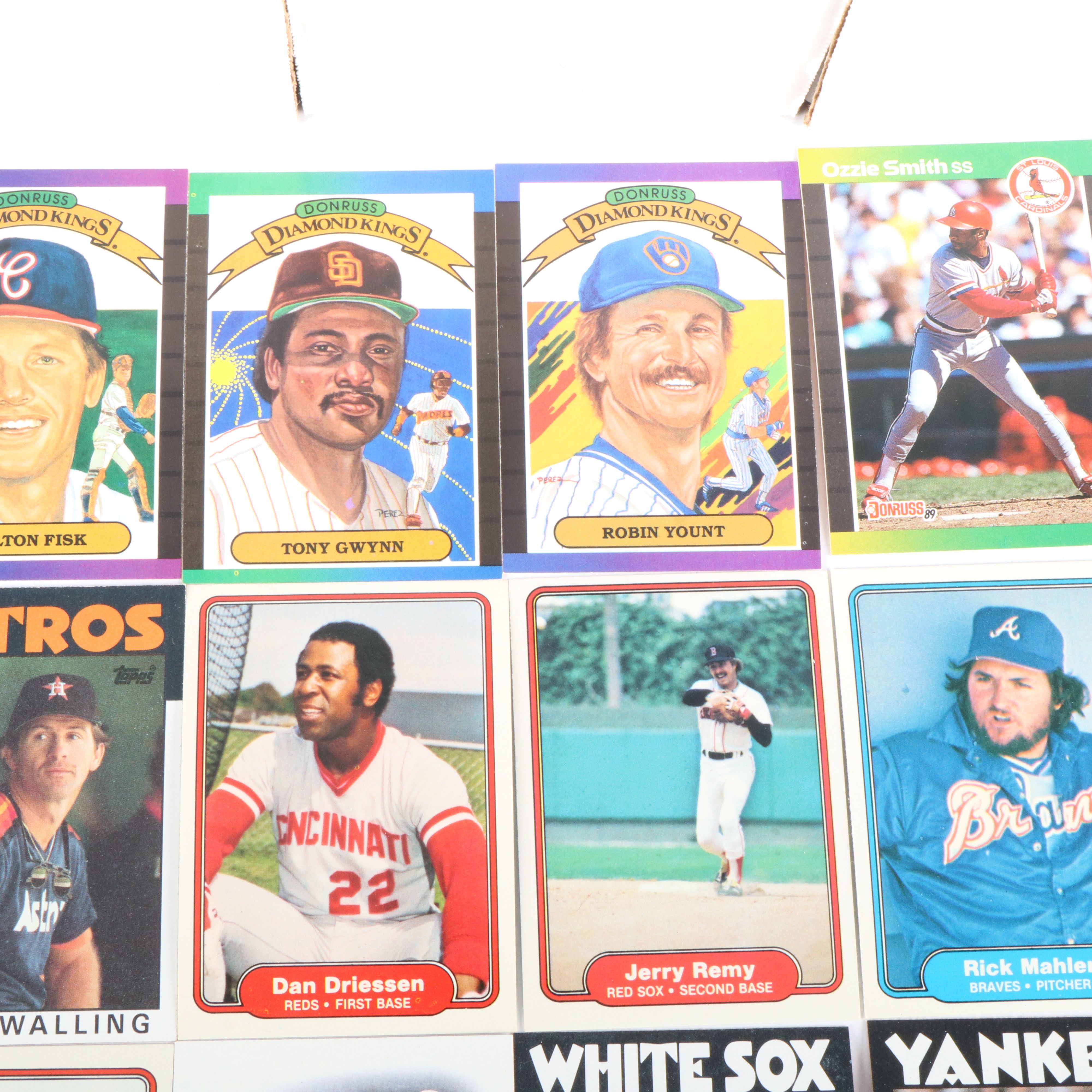 1980s to Early 1990s Topps, Donruss, Fleer, and Score Baseball Cards