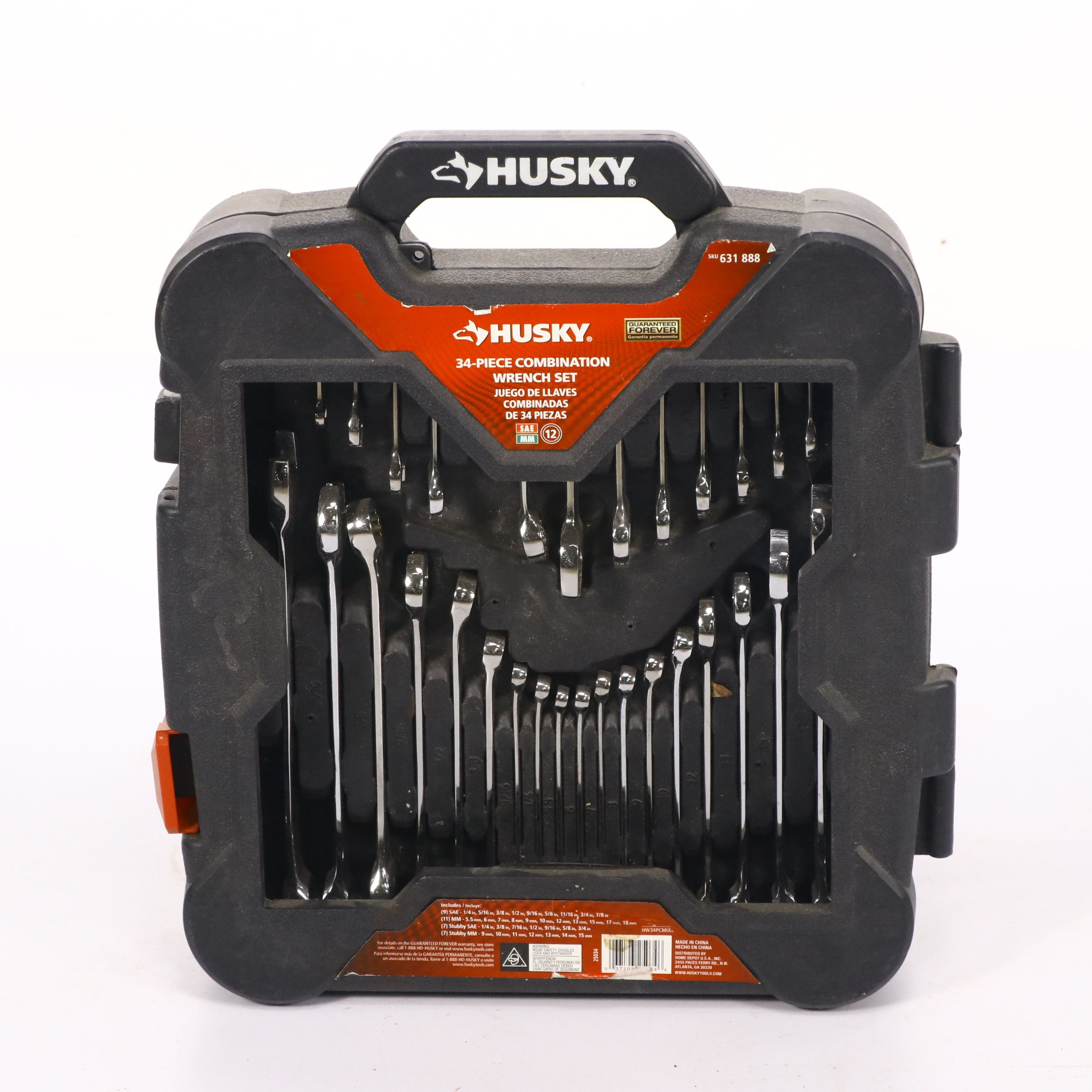 Husky Combination Wrenches with Craftsman Toolbox and Other Tools