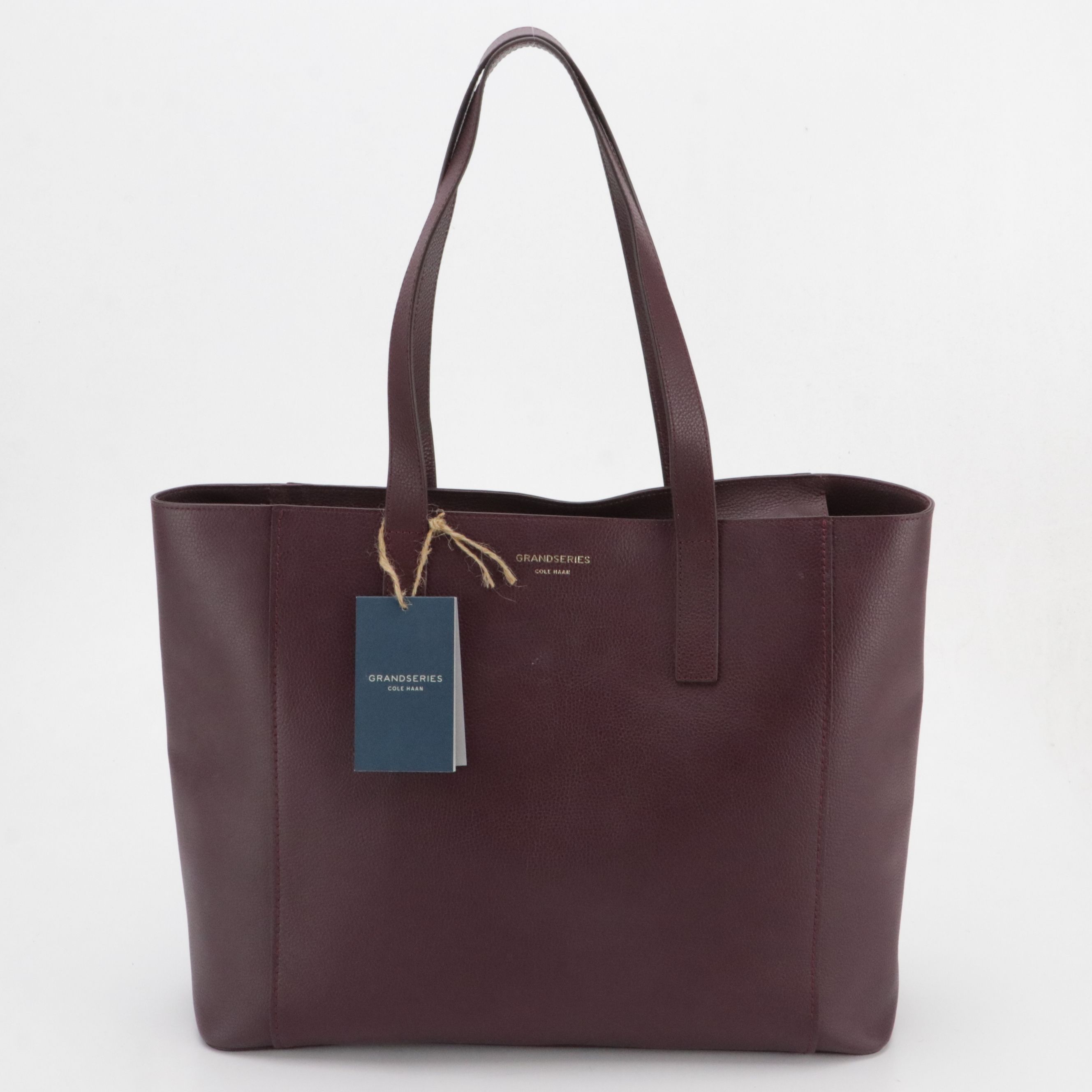 Leather East West Shopper Tote Bags from Cole Haan and Dooney & Bourke, W/ Tags