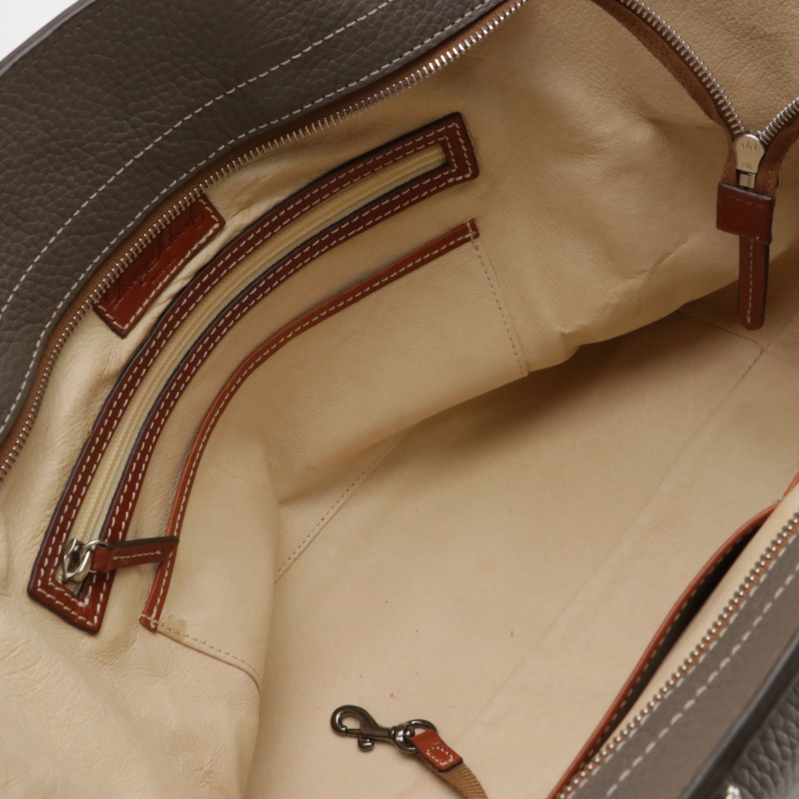 Leather East West Shopper Tote Bags from Cole Haan and Dooney & Bourke, W/ Tags