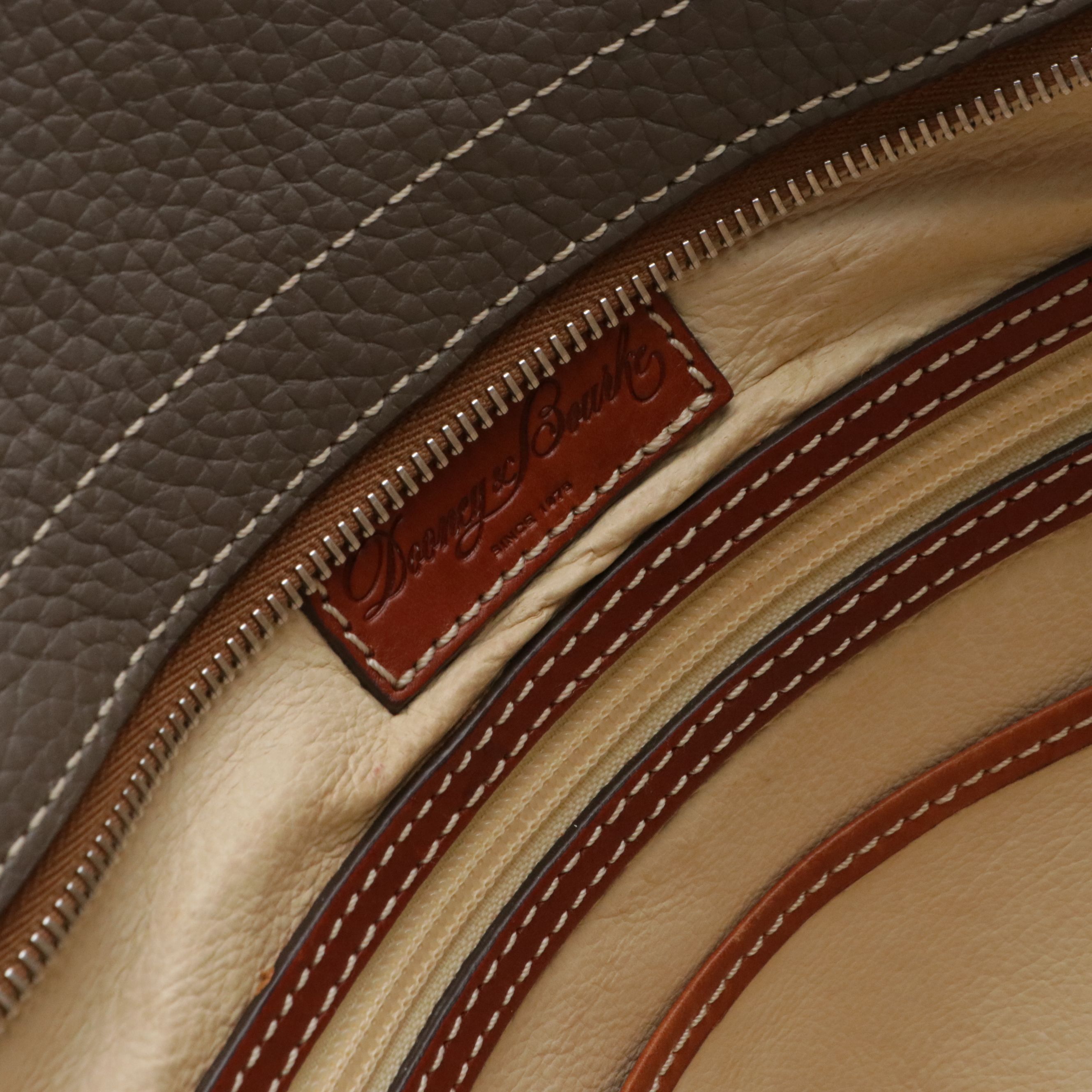 Leather East West Shopper Tote Bags from Cole Haan and Dooney & Bourke, W/ Tags