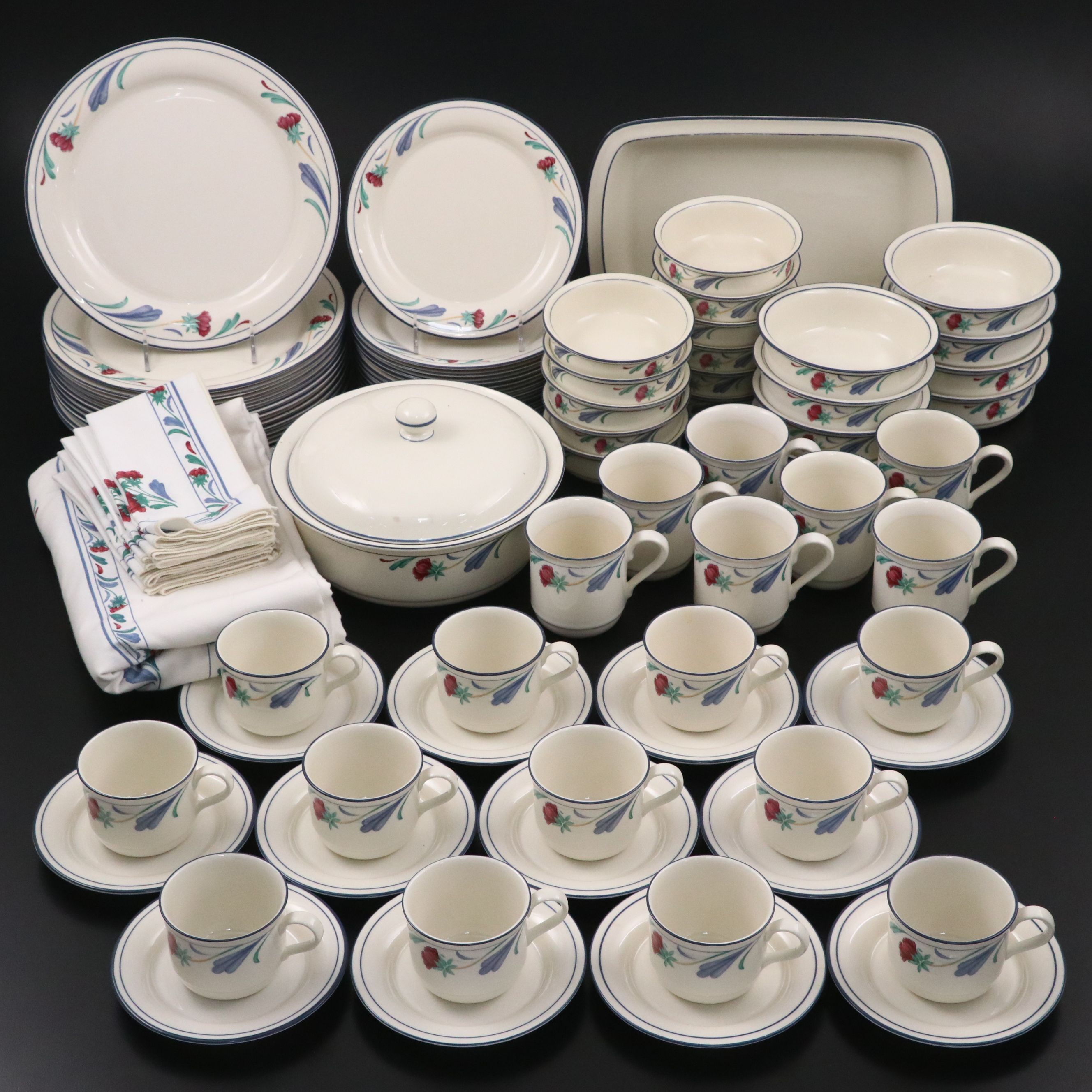 Lenox "Poppies on Blue" Chinastone Dishes and Bakeware