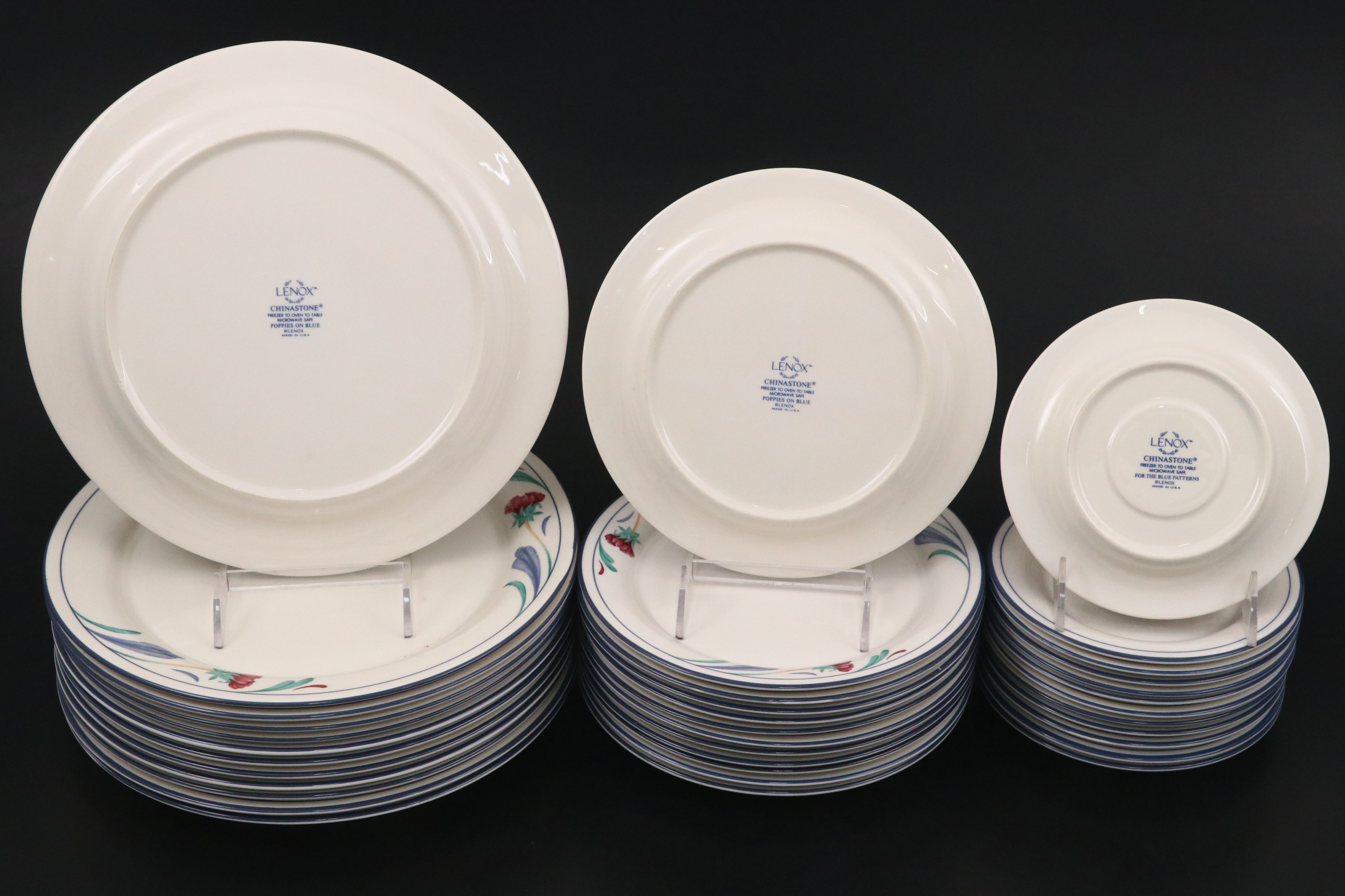 Lenox "Poppies on Blue" Chinastone Dishes and Bakeware