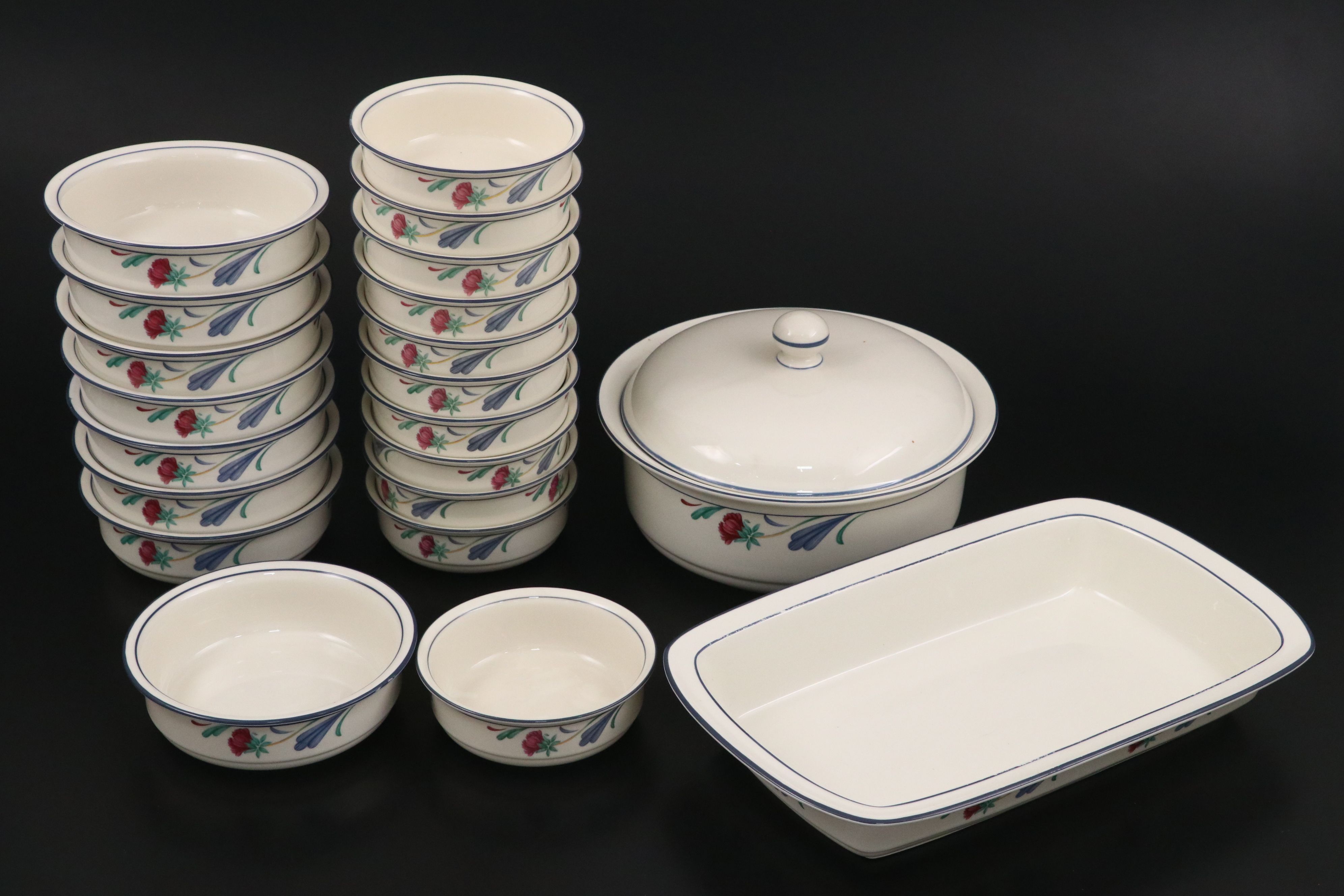 Lenox "Poppies on Blue" Chinastone Dishes and Bakeware
