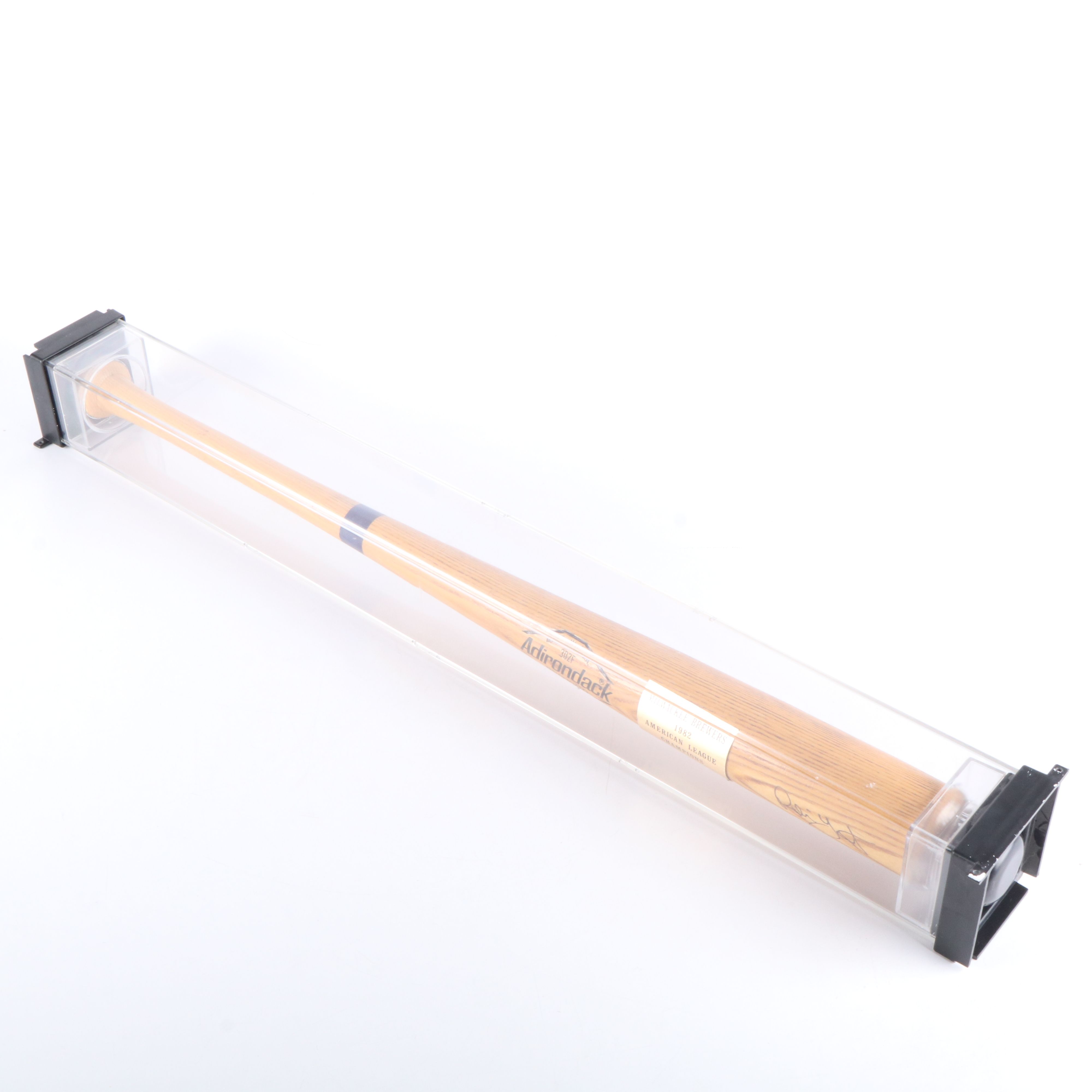 Robin Yount HOF Milwaukee Brewers Signed Adirondack Baseball Bat