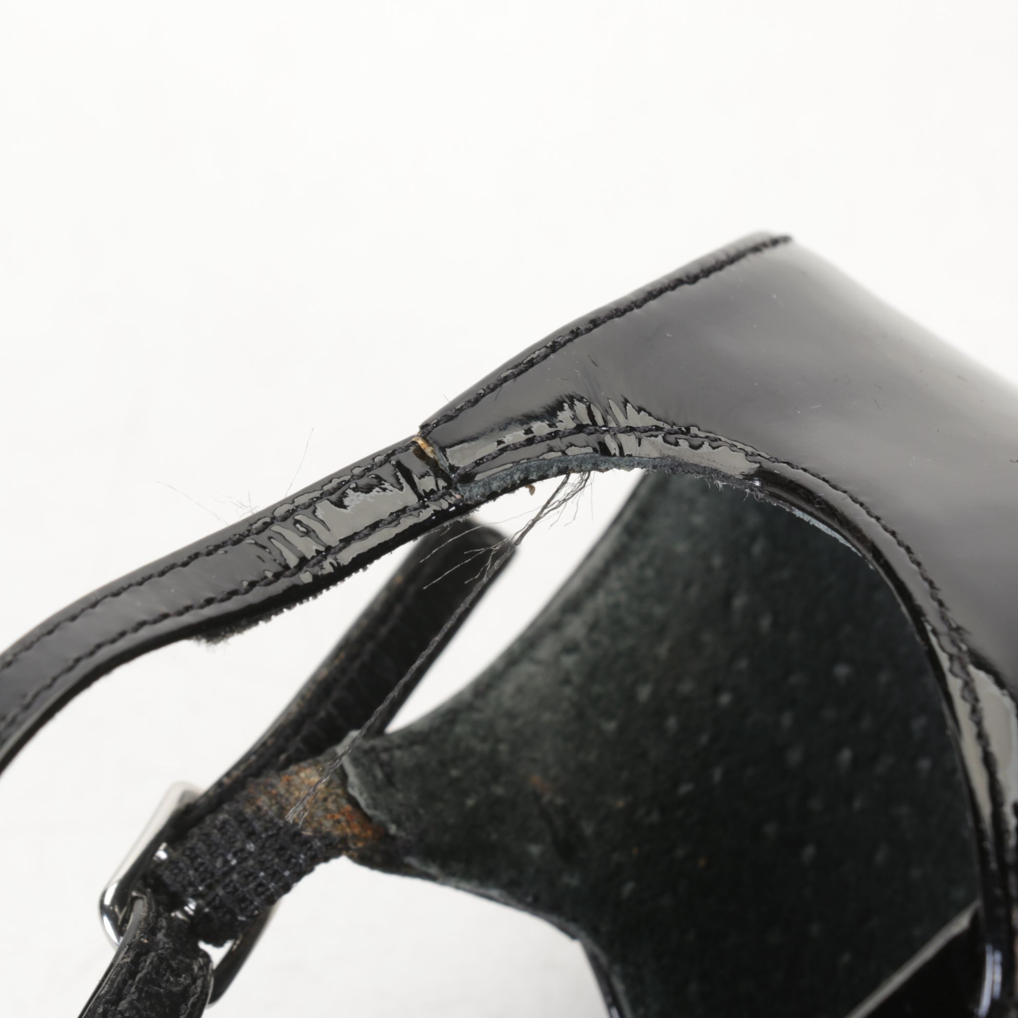 Prada Black Leather Block Heel Pumps and Lauren Ralph Lauren Strappy Heels