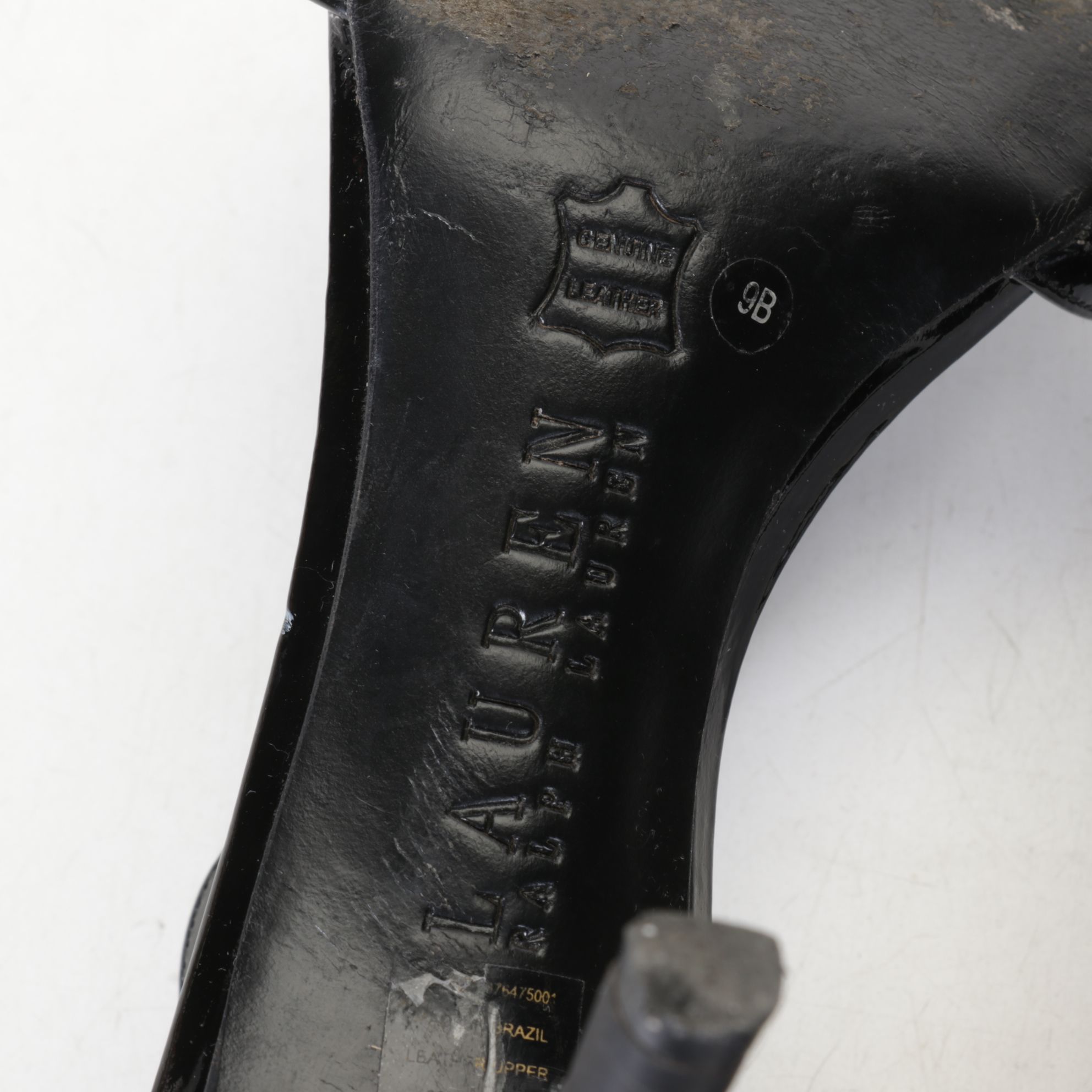 Prada Black Leather Block Heel Pumps and Lauren Ralph Lauren Strappy Heels