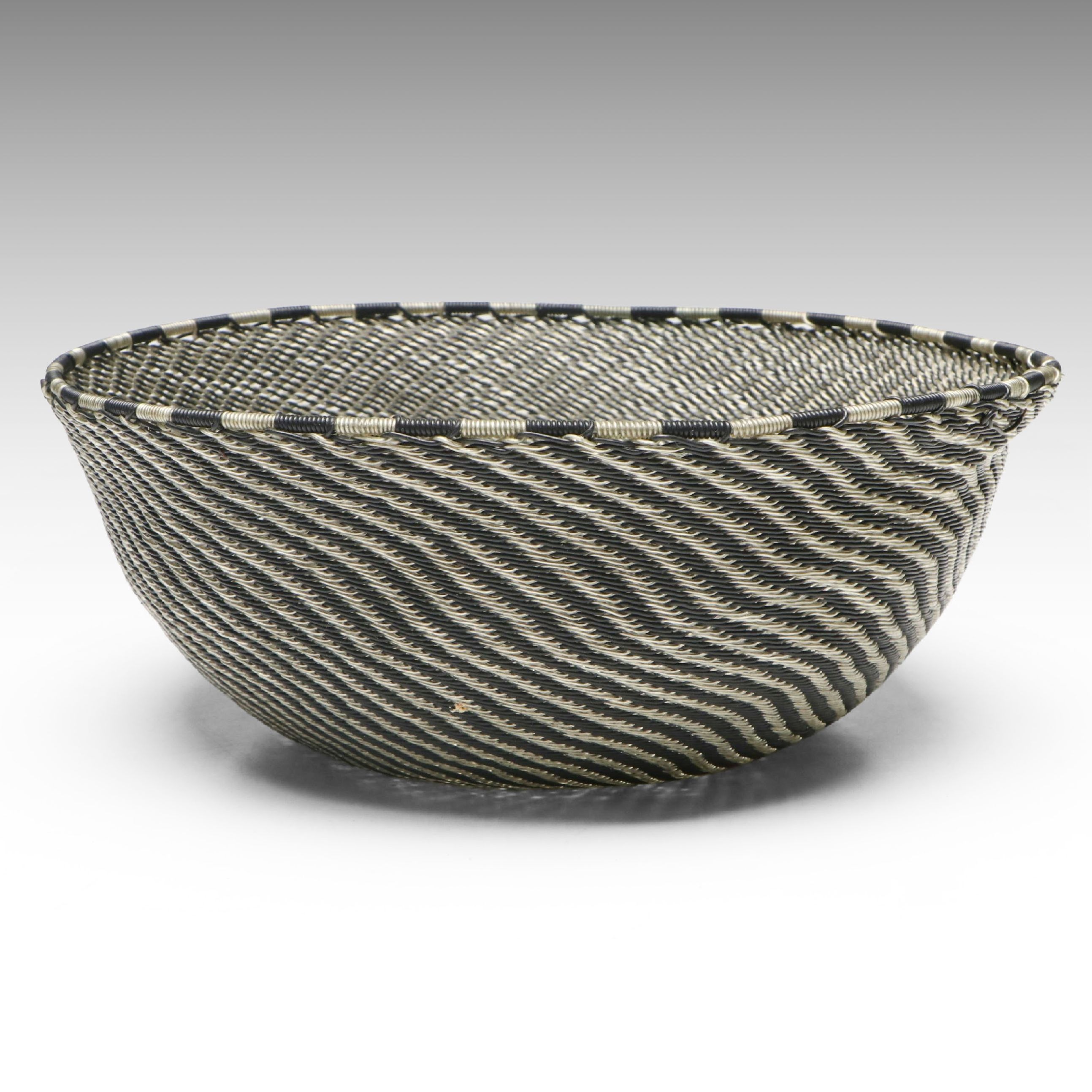 Zulu Monochrome Telephone Wire Basket