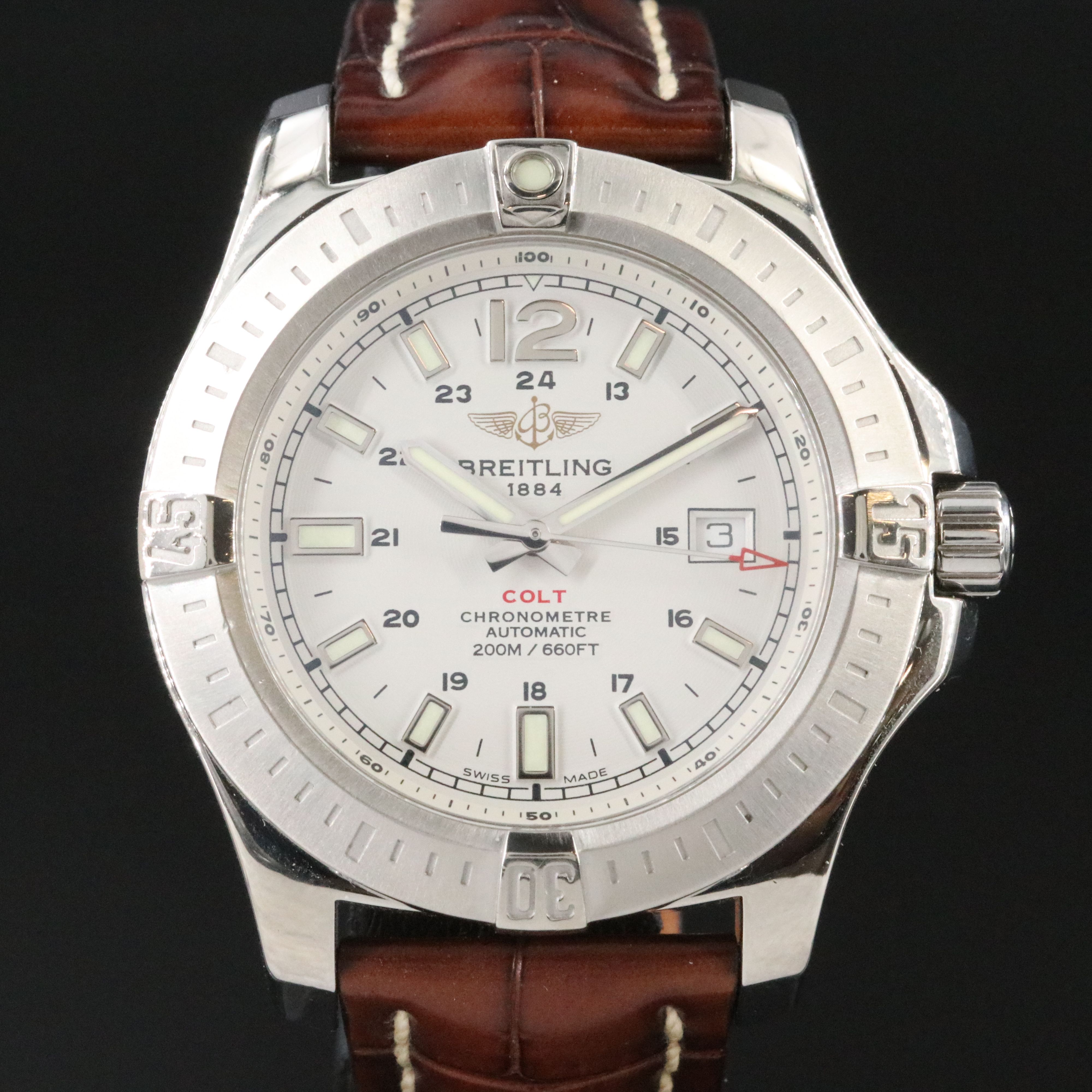 Breitling Colt Chronometre 44mm Steel White Automatic Watch