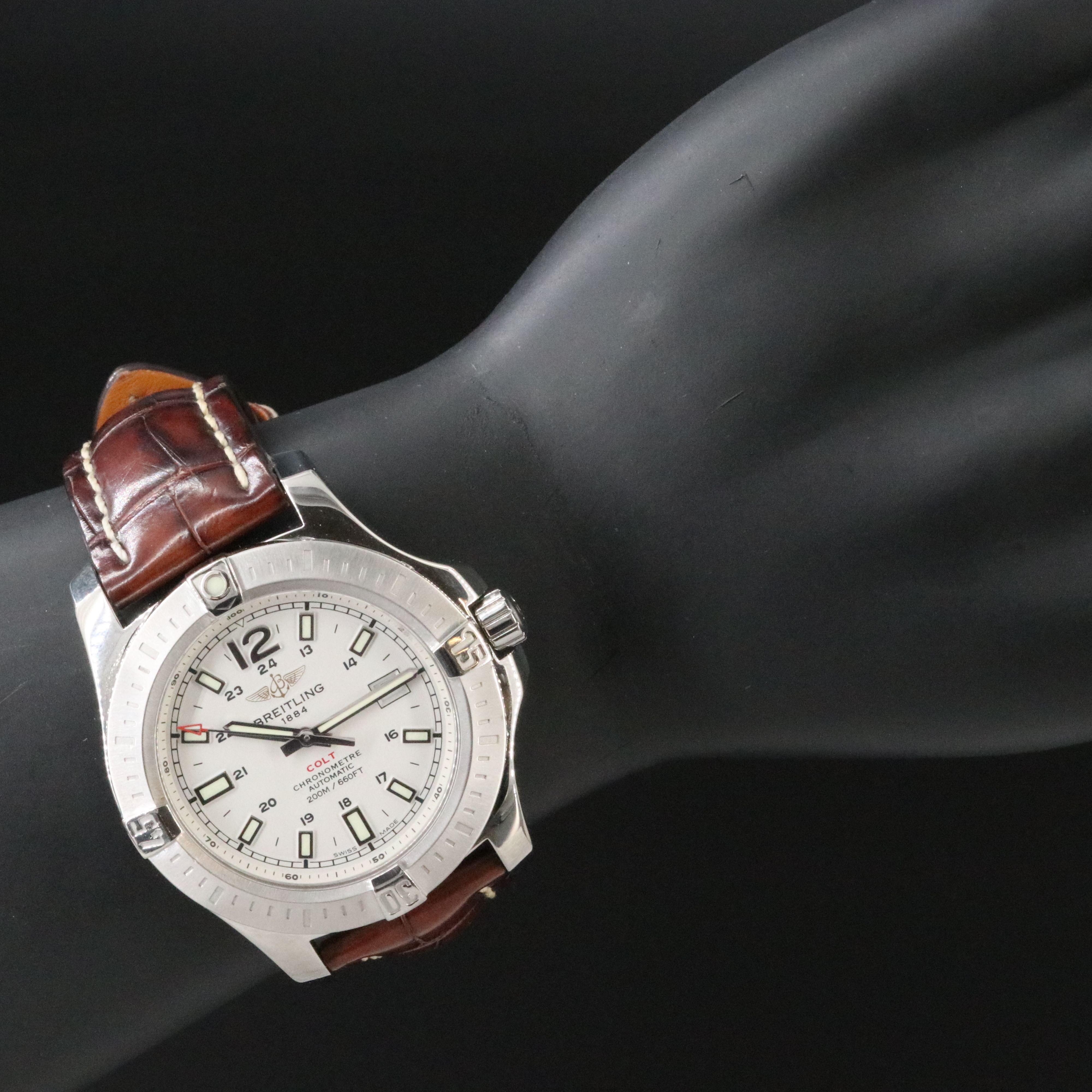 Breitling Colt Chronometre 44mm Steel White Automatic Watch