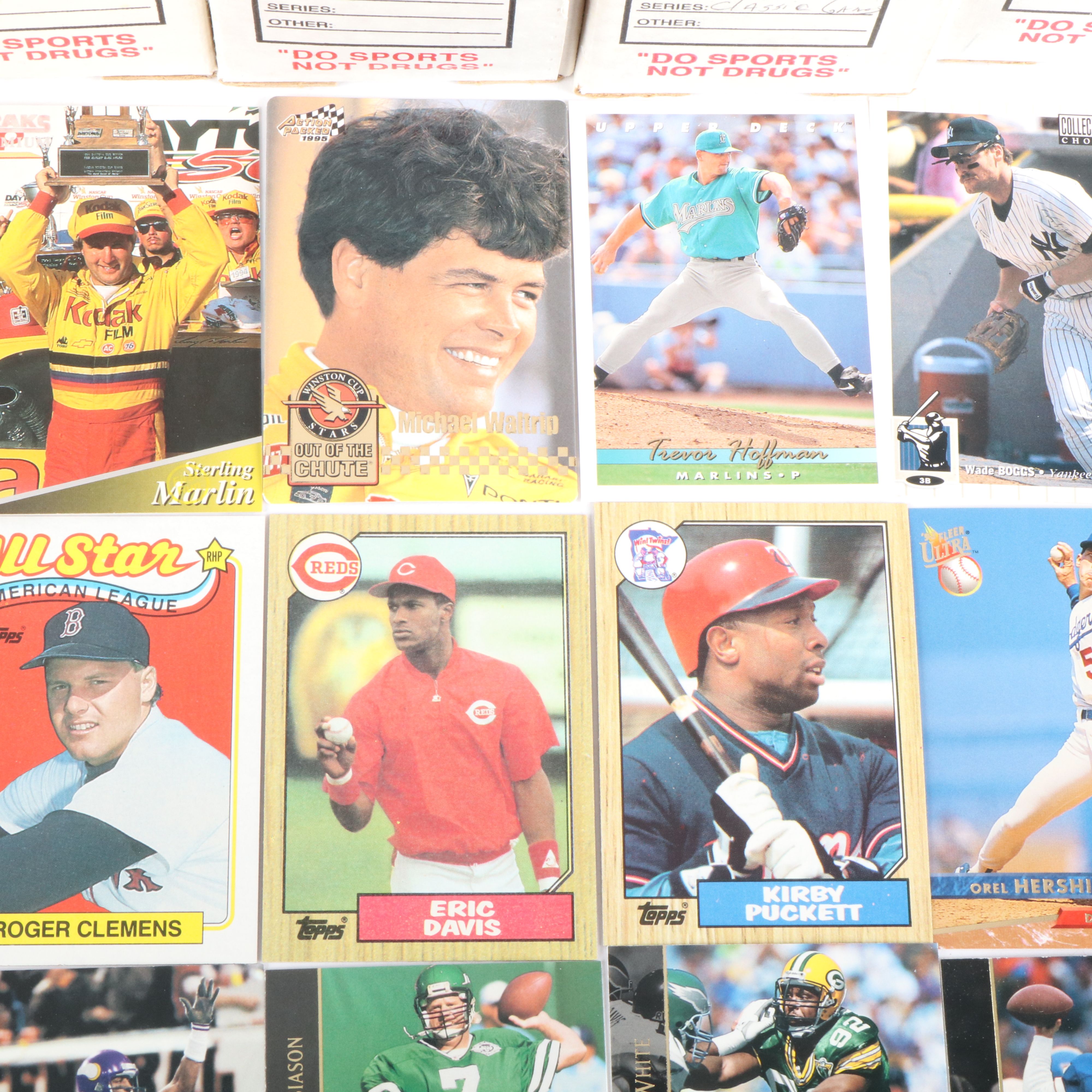 Upper Deck with Other Sports Cards Featuring Barry Larkin and Derek Jeter