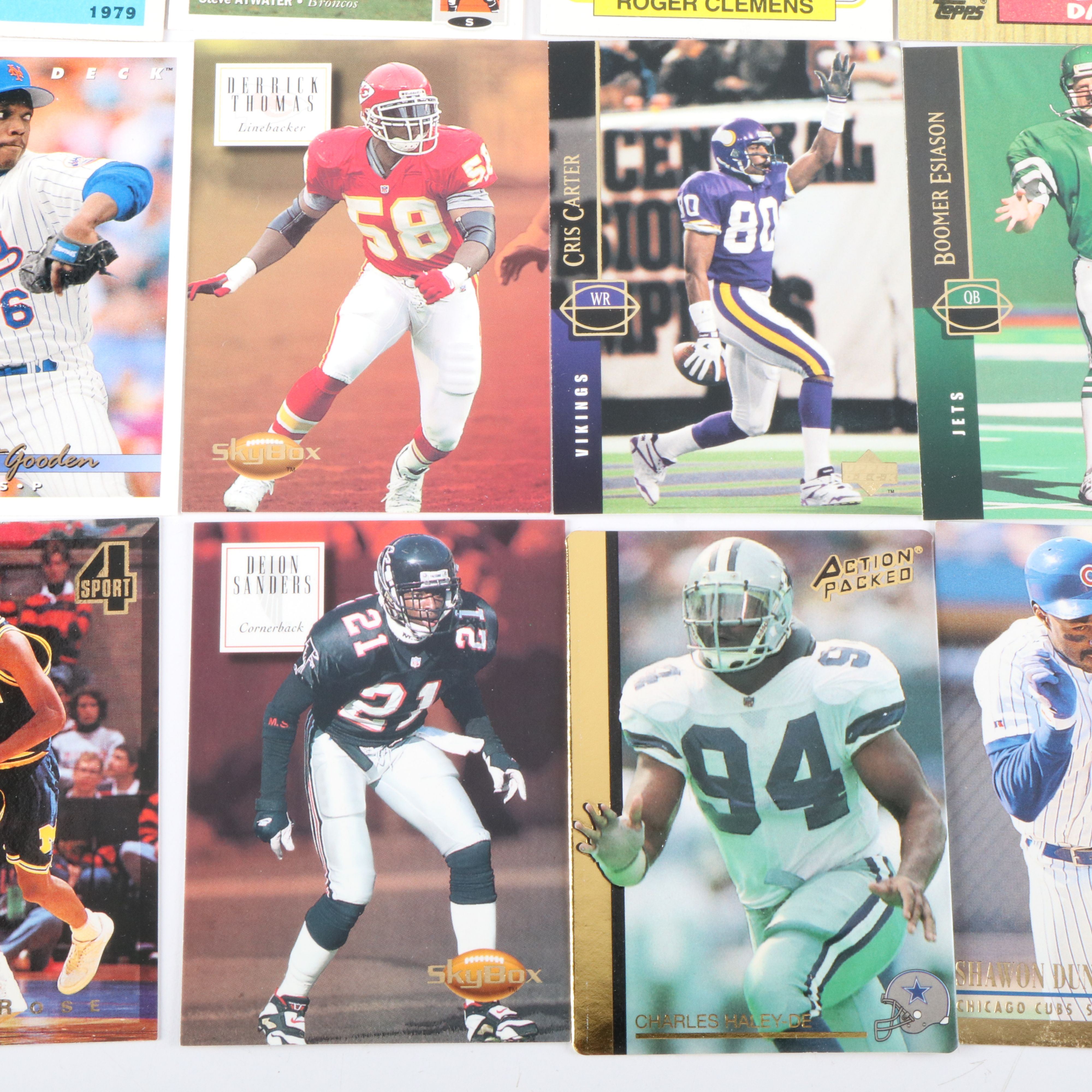 Upper Deck with Other Sports Cards Featuring Barry Larkin and Derek Jeter