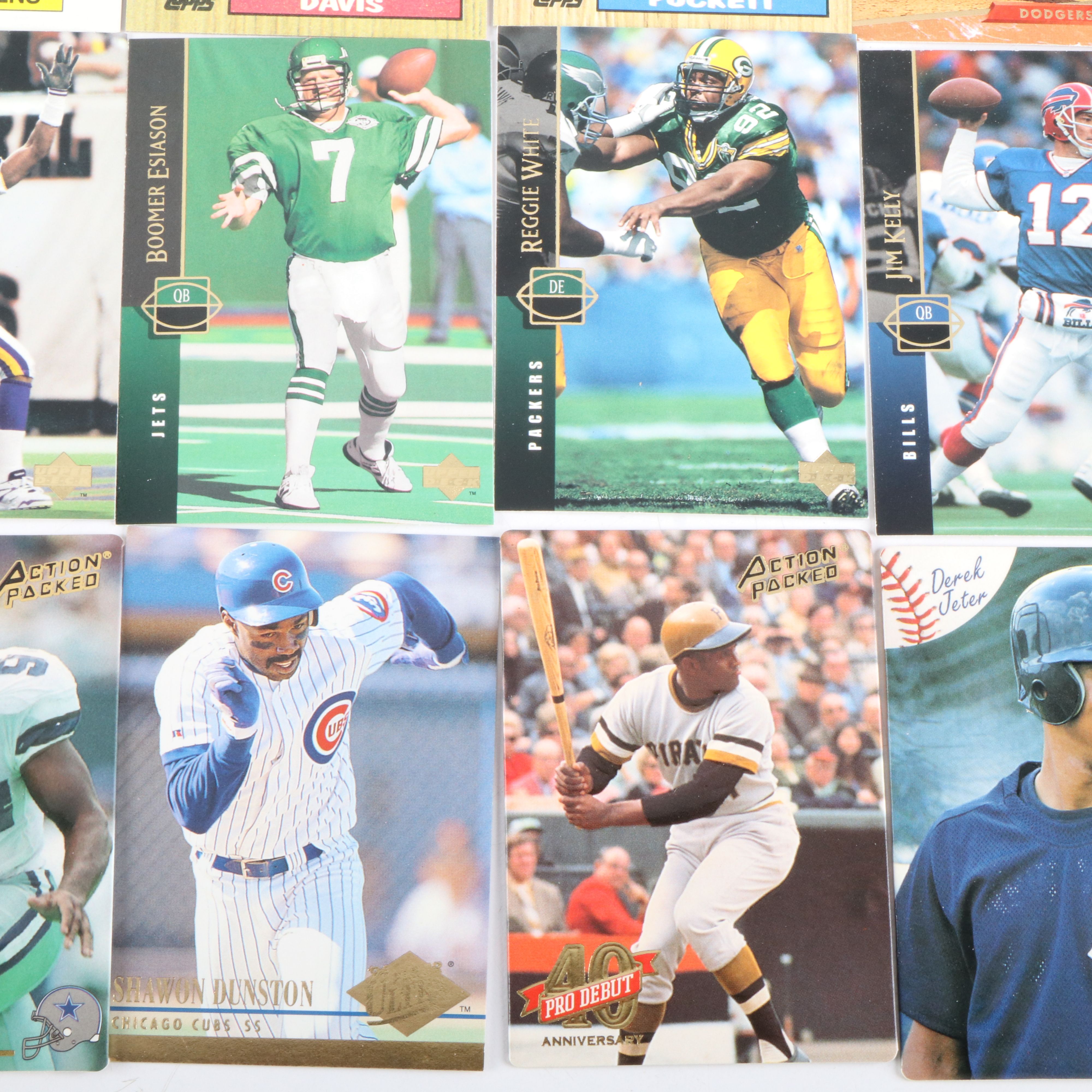 Upper Deck with Other Sports Cards Featuring Barry Larkin and Derek Jeter