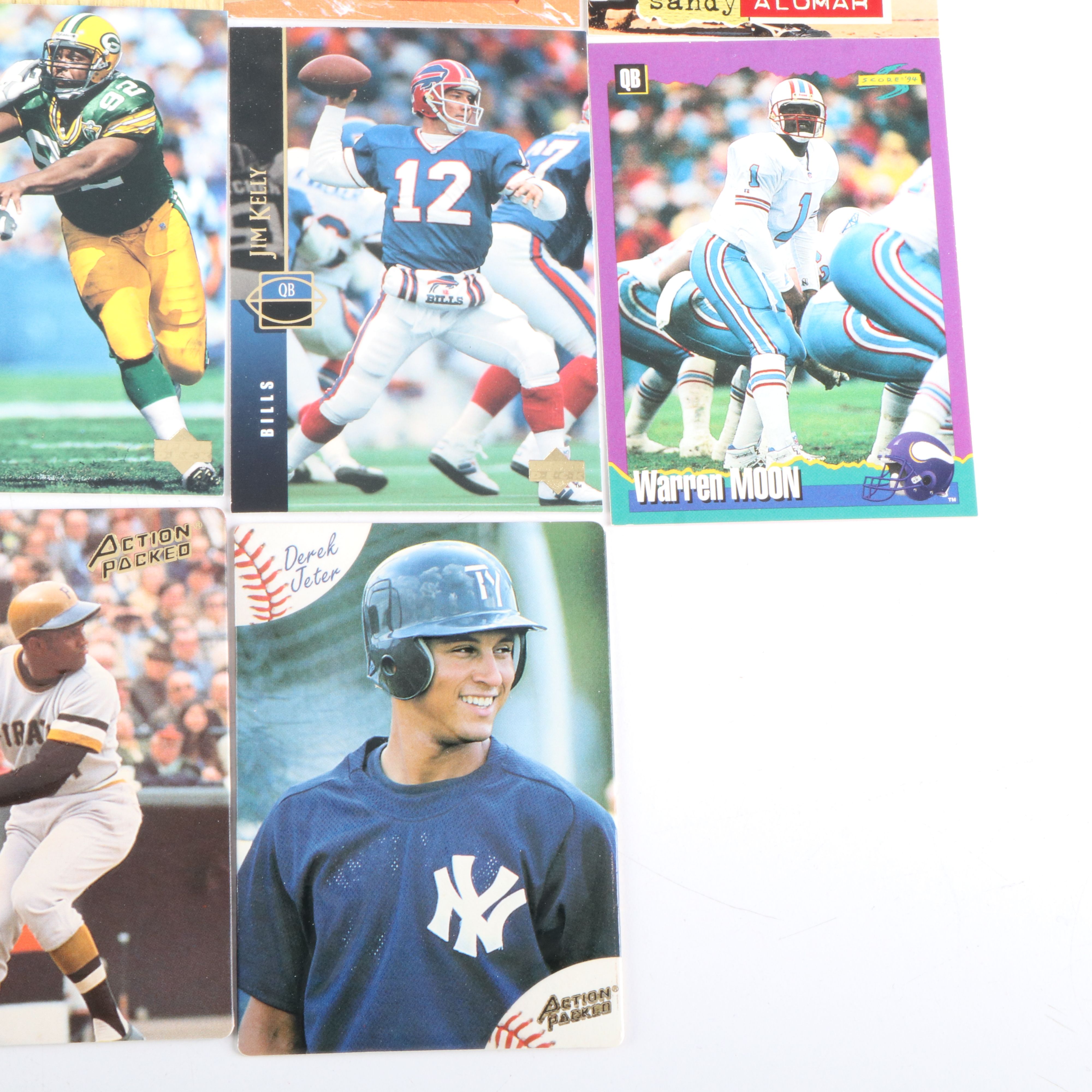 Upper Deck with Other Sports Cards Featuring Barry Larkin and Derek Jeter