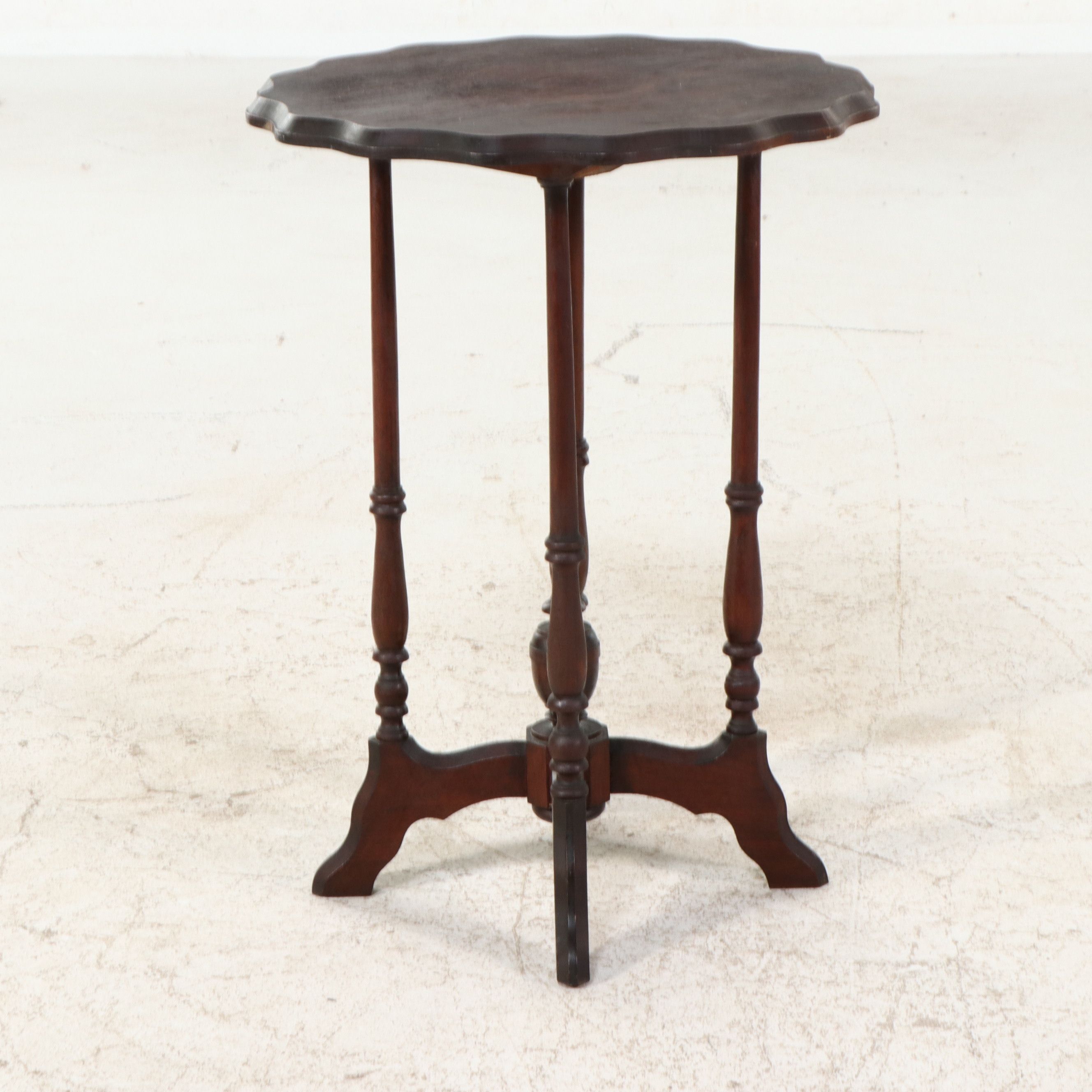 Eastlake and Victorian Style Wooden Pedestal Tables, Early 20th Century