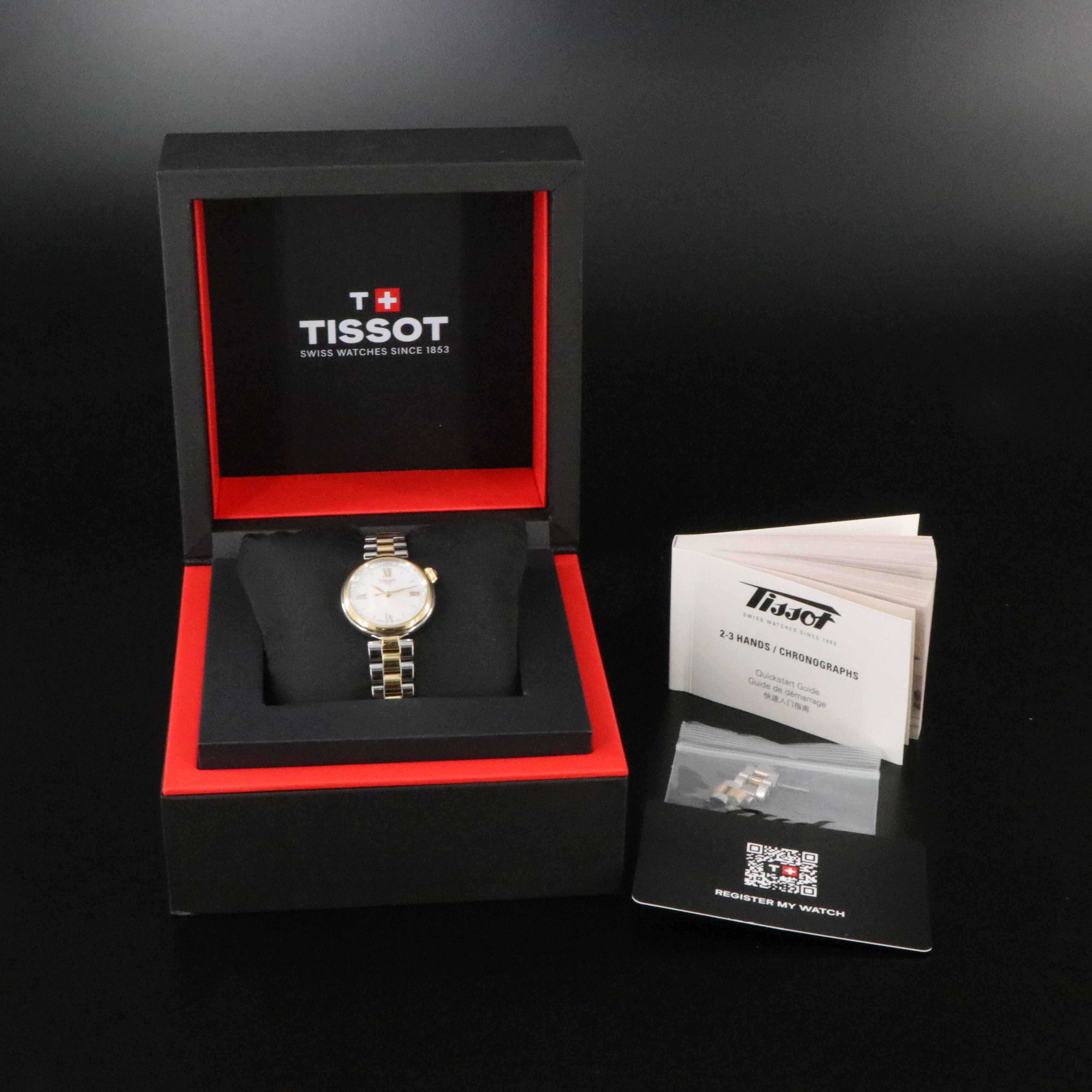 Tissot Desir Collection Two Tone Mother-of-Pearl Dial Quartz Watch