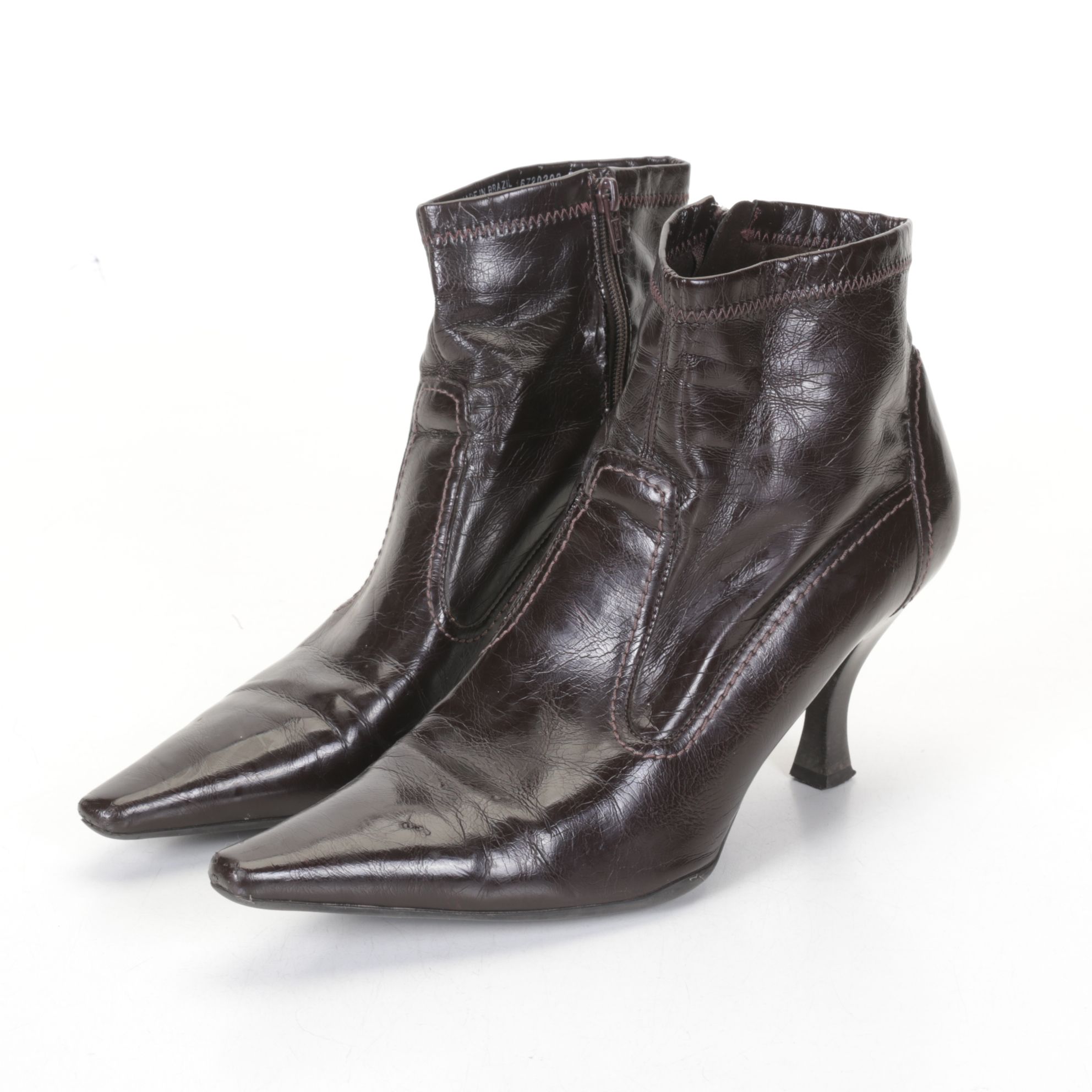 Franco Sarto Patent Leather Ankle Boots and Giancarlo Proli Mary Jane Heels