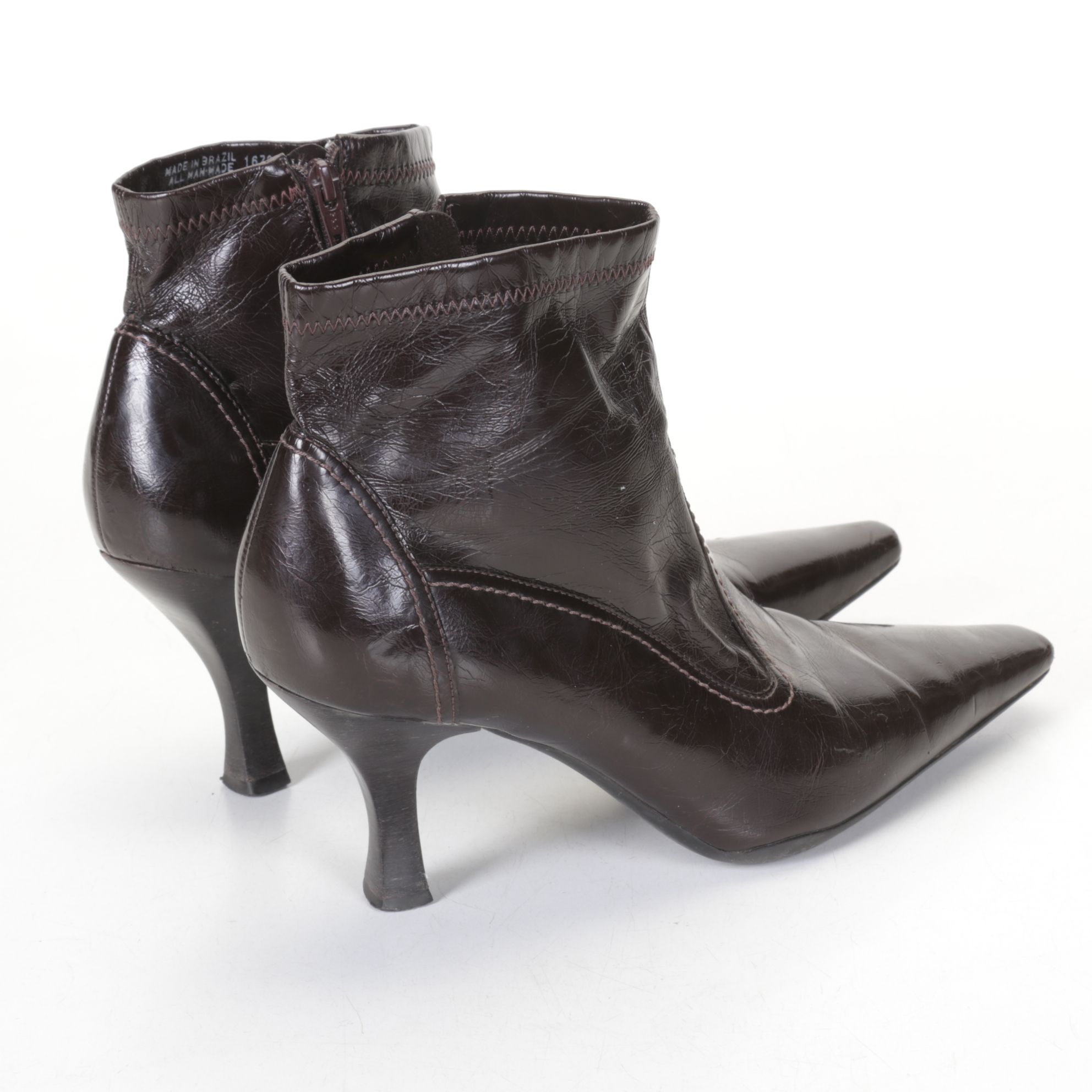 Franco Sarto Patent Leather Ankle Boots and Giancarlo Proli Mary Jane Heels