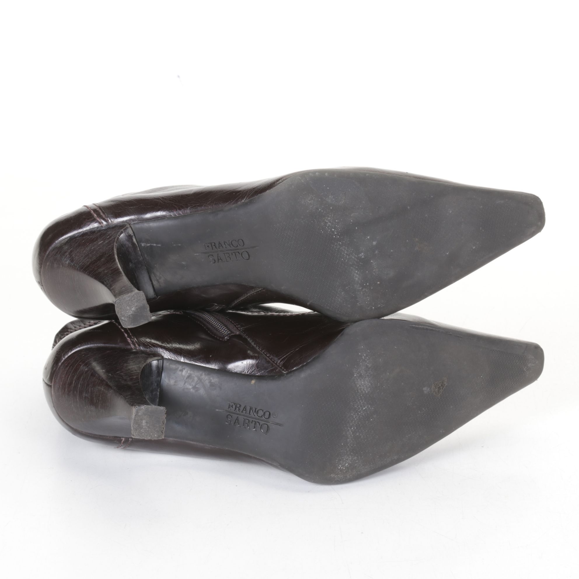 Franco Sarto Patent Leather Ankle Boots and Giancarlo Proli Mary Jane Heels