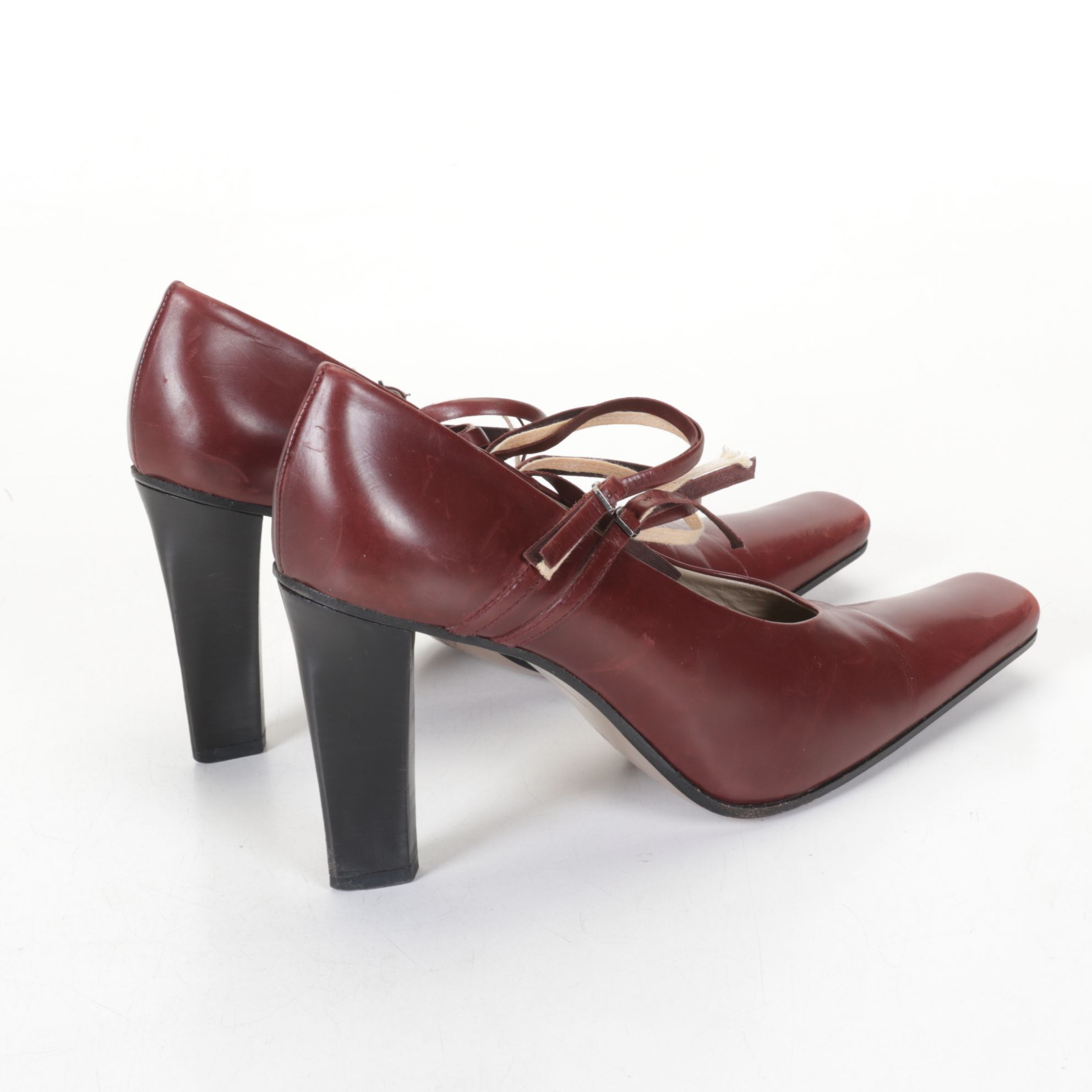 Franco Sarto Patent Leather Ankle Boots and Giancarlo Proli Mary Jane Heels