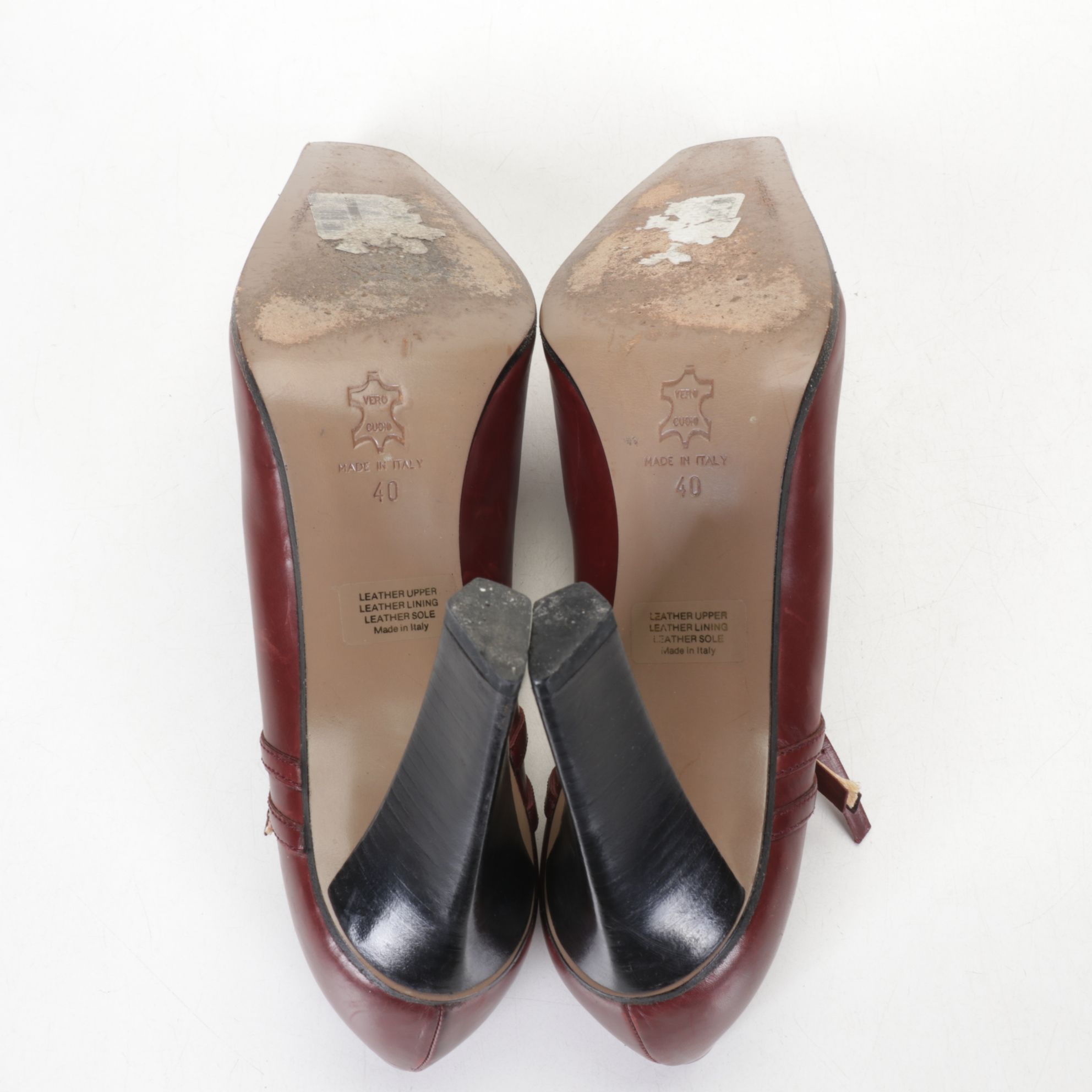 Franco Sarto Patent Leather Ankle Boots and Giancarlo Proli Mary Jane Heels