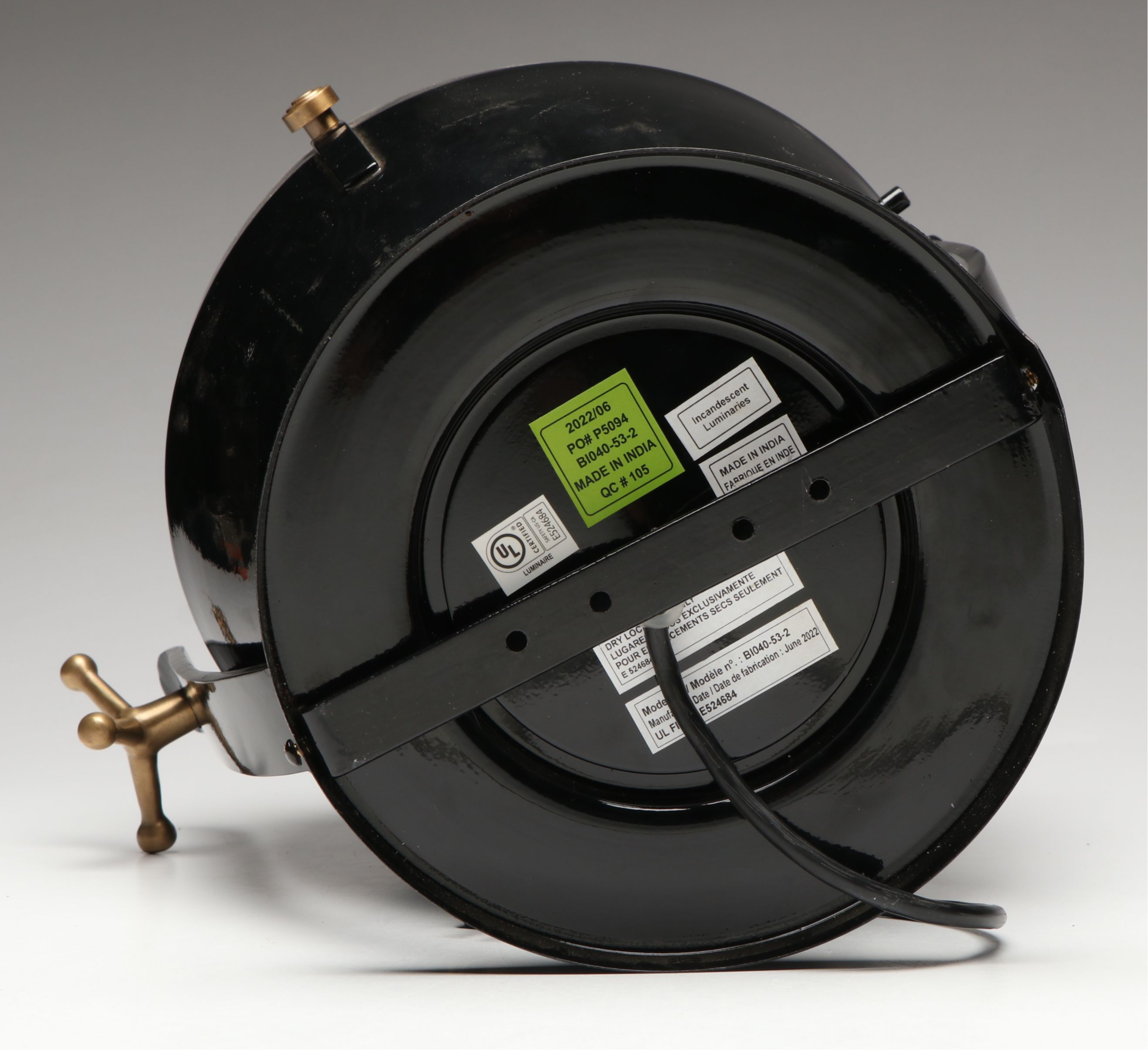 Black Metal Cased Adjustable Spotlight