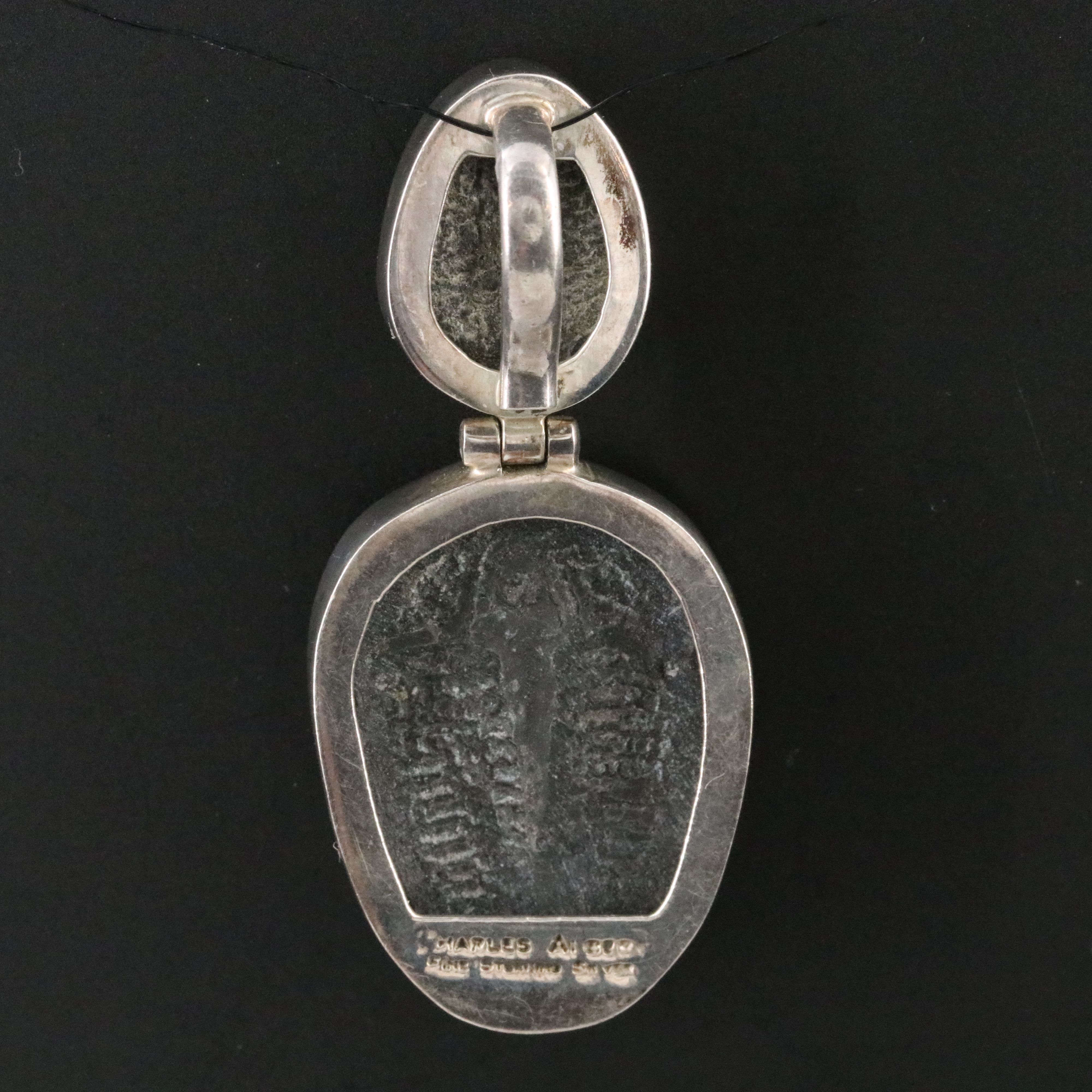 Charles Albert 950 Silver Double Trilobite Pendant