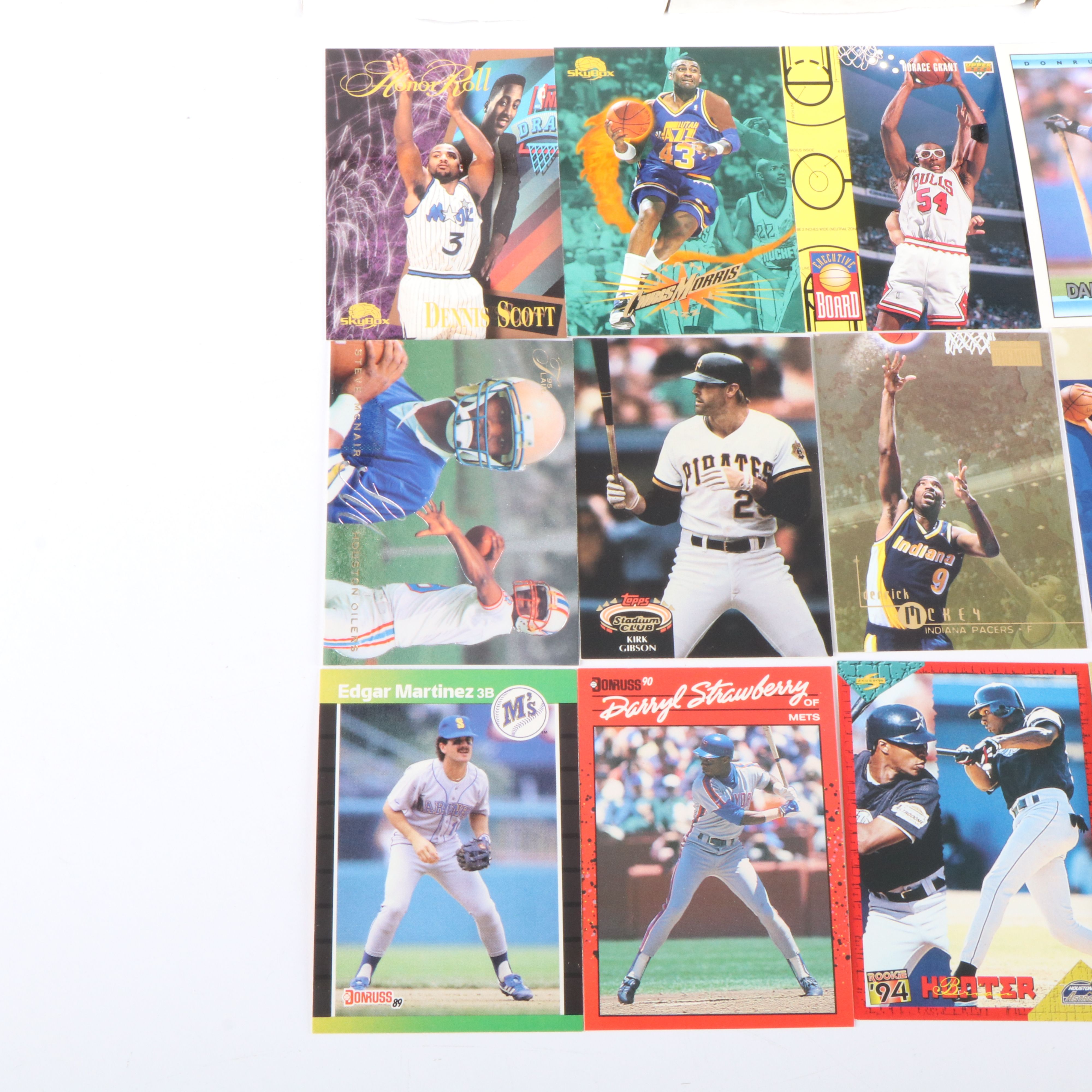 Upper Deck with Other Sports Cards Featuring Carlton Fisk, Tim Brown, and More