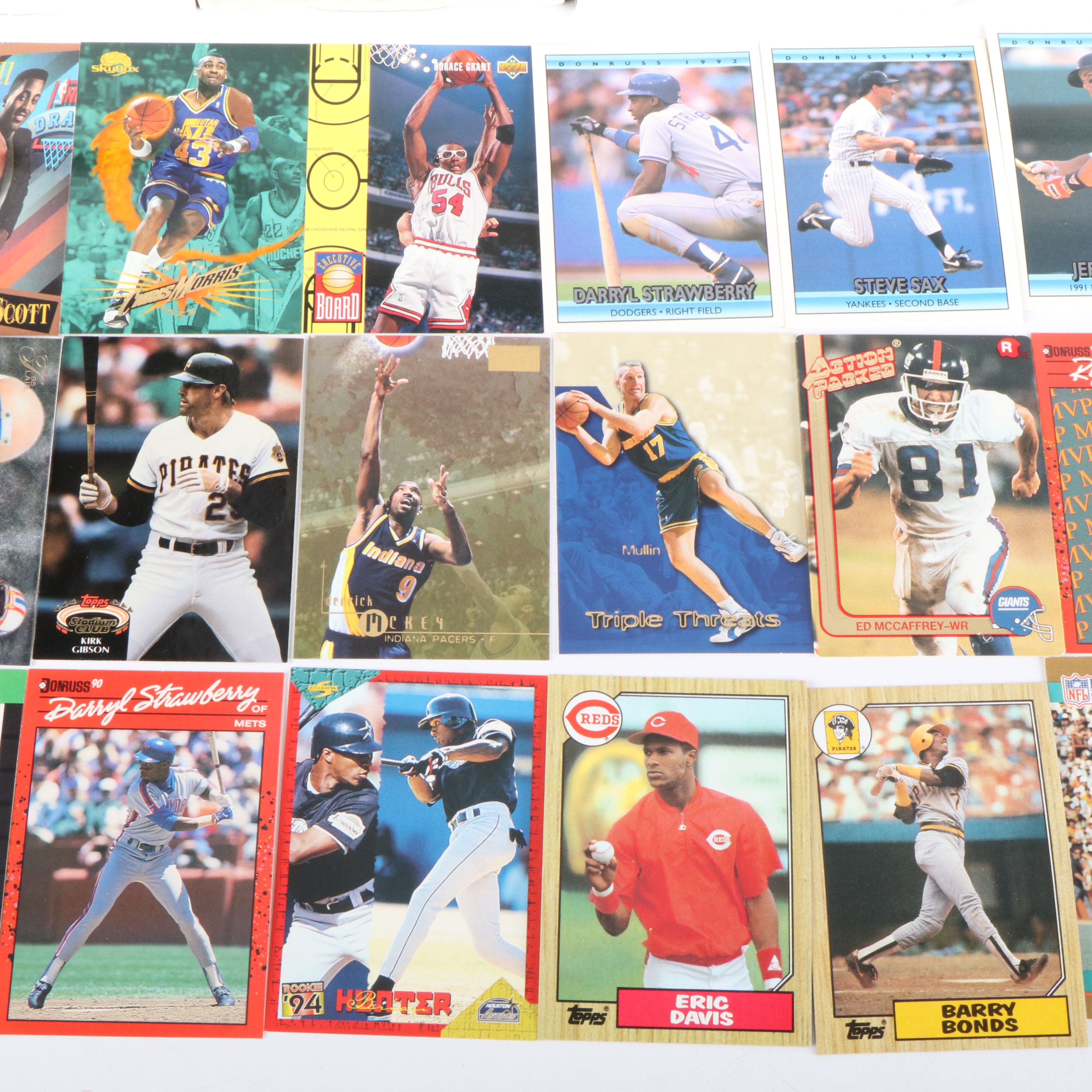 Upper Deck with Other Sports Cards Featuring Carlton Fisk, Tim Brown, and More