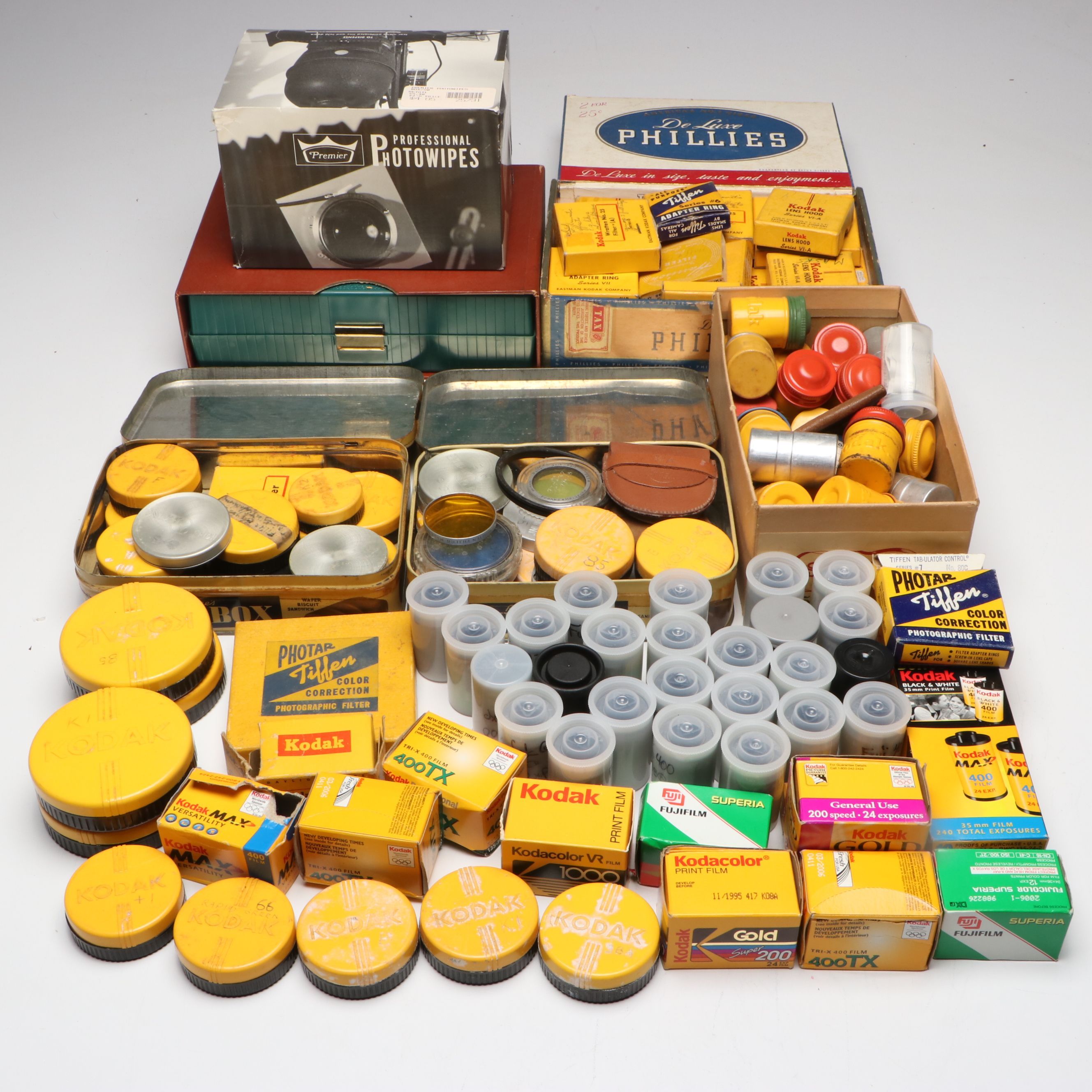 Kodak Book Form Slide Film Box with Color Filters and More Camera Accessories