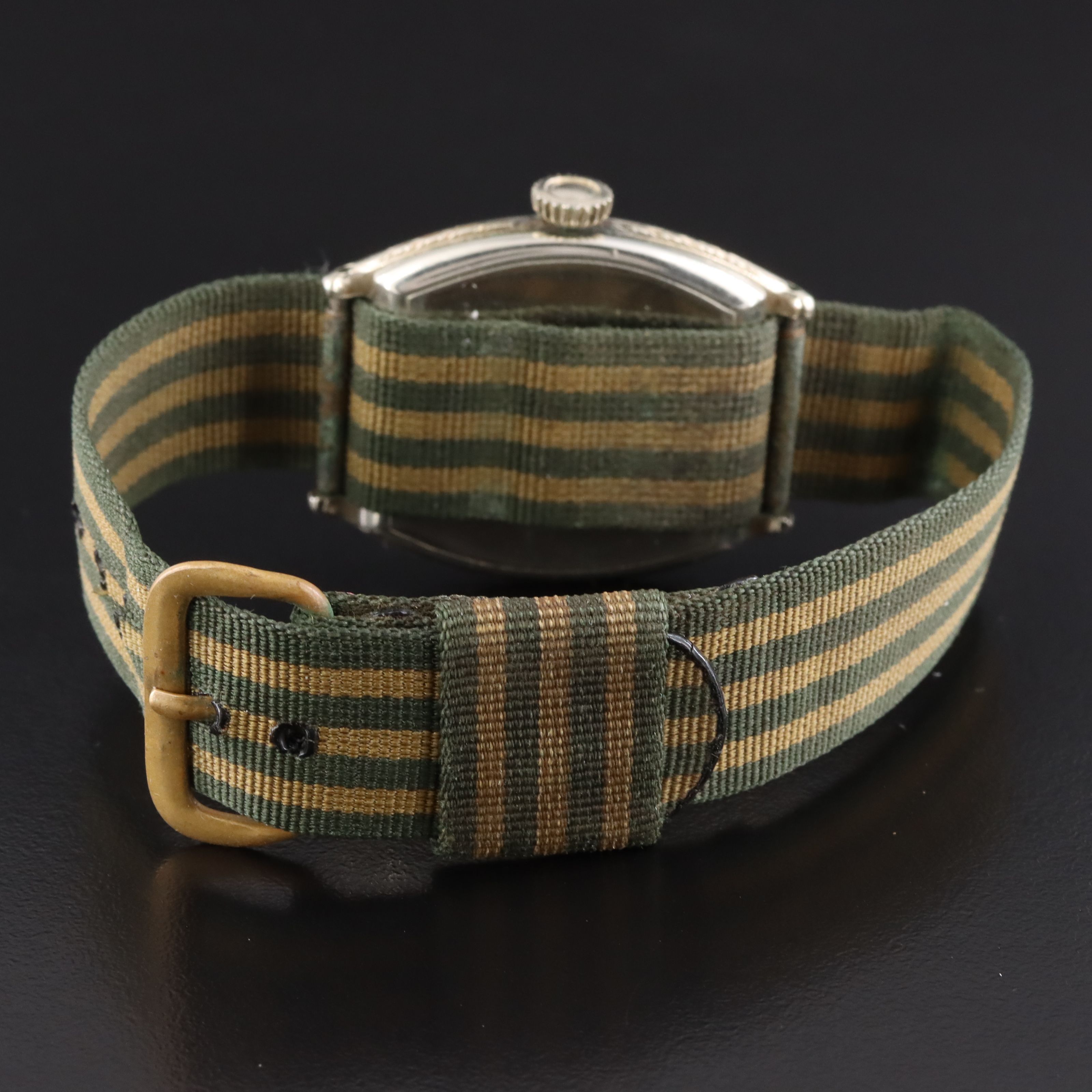 Hamilton Watch Co. Field Style Gold-Filled Stem Wind Watch