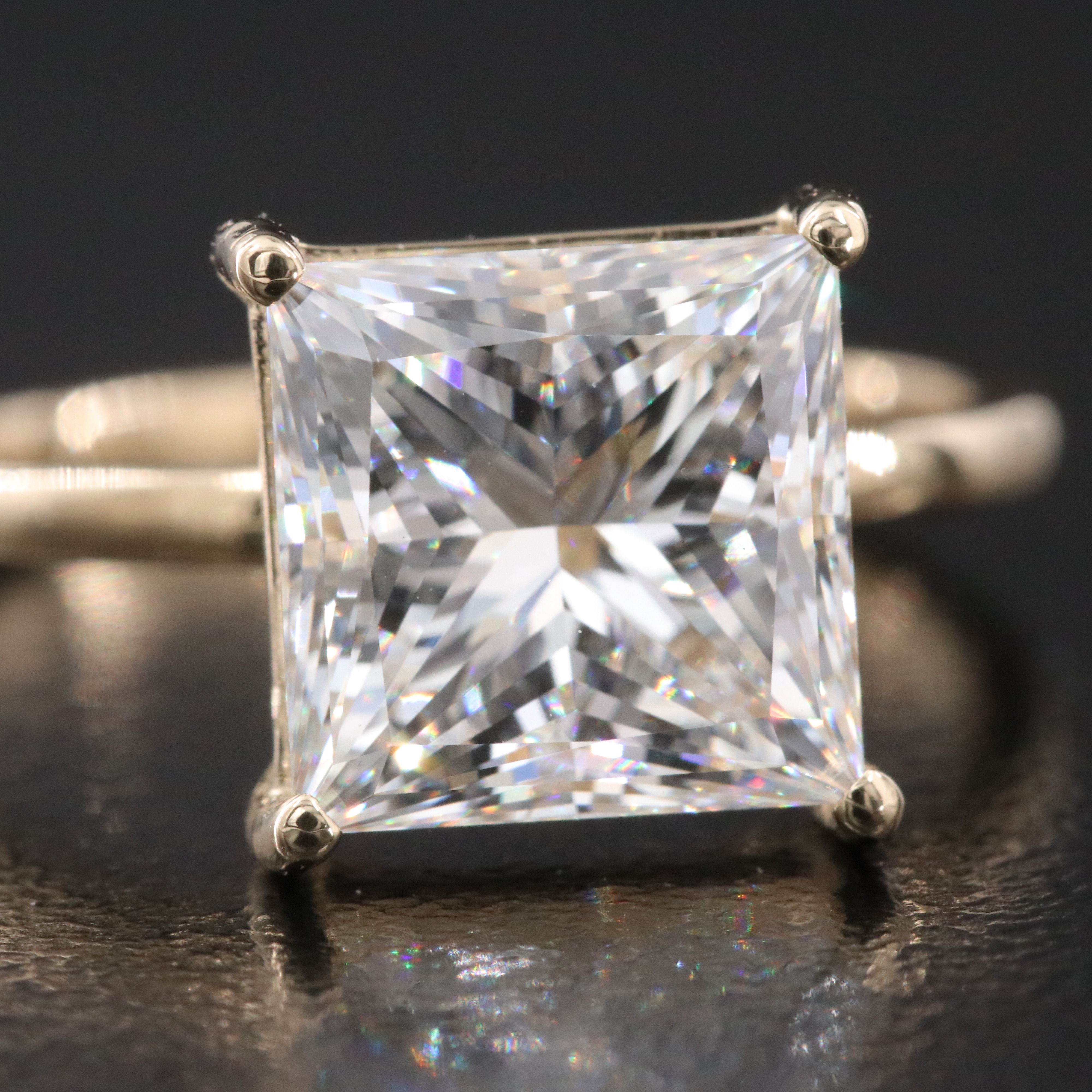 14K 4.05 CT Lab Grown Diamond Ring with IGI Report