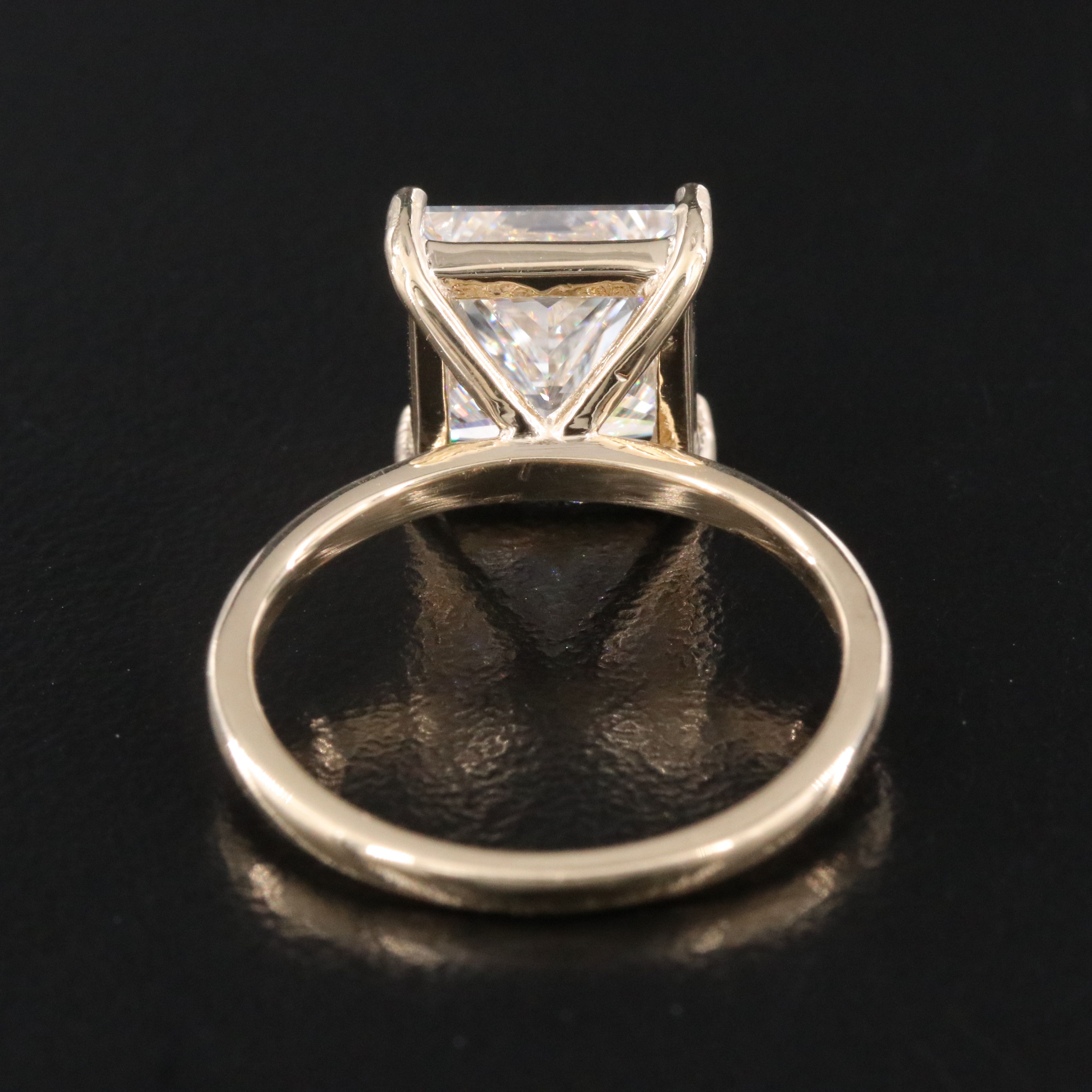 14K 4.05 CT Lab Grown Diamond Ring with IGI Report