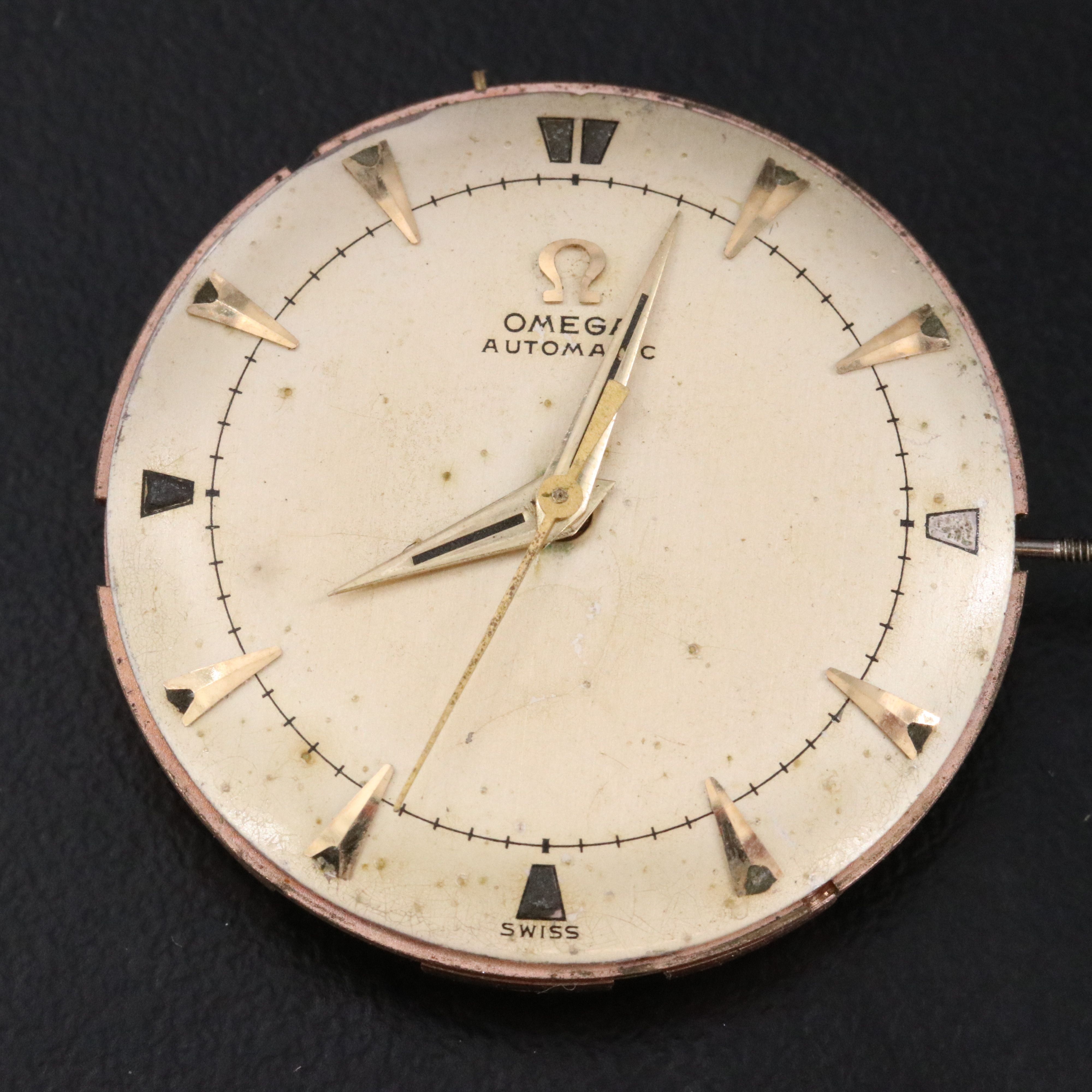 Omega and Lucien Piccard Automatic Watch Movements with Dials