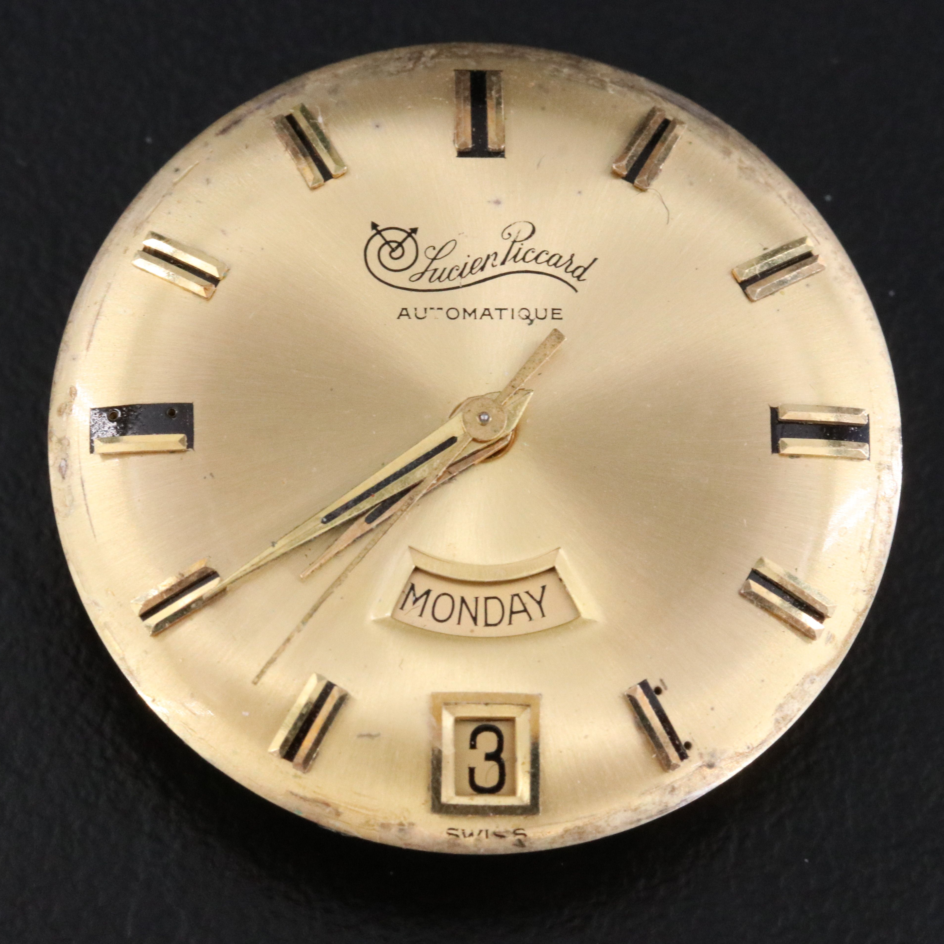 Omega and Lucien Piccard Automatic Watch Movements with Dials