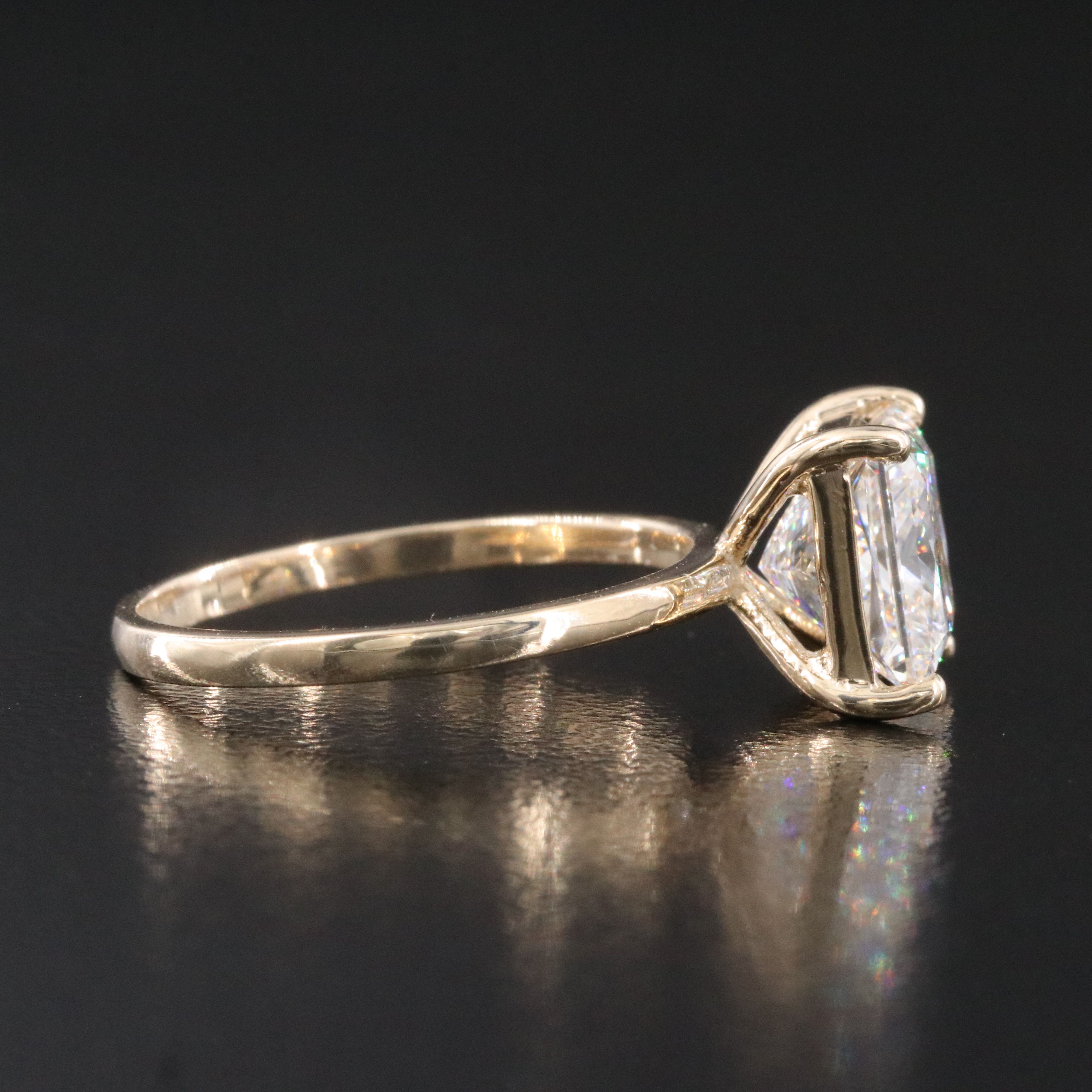 14K 3.04 CT Lab Grown Diamond Ring with IGI Report