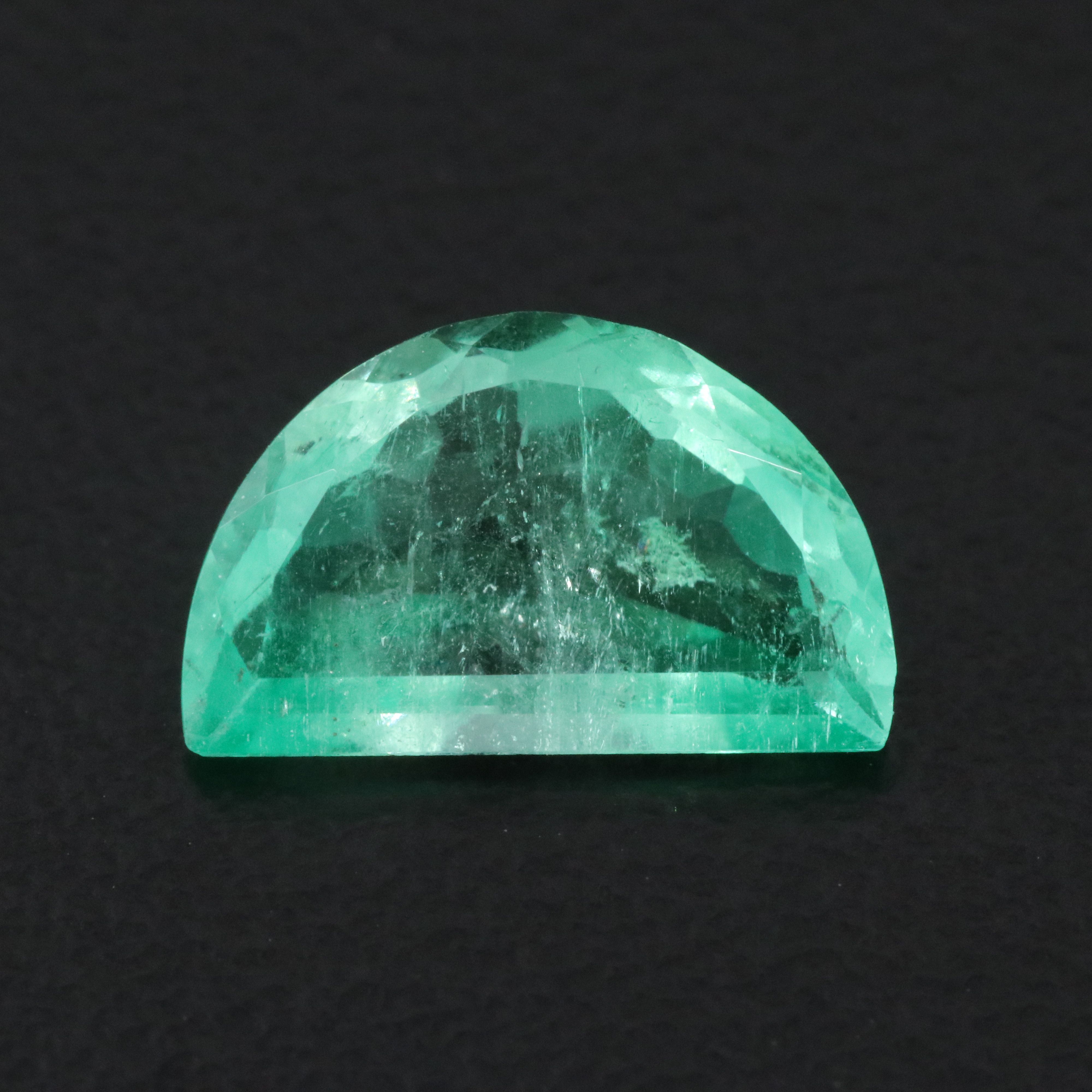 Loose 1.78 CT Colombian Emerald with GIA Report