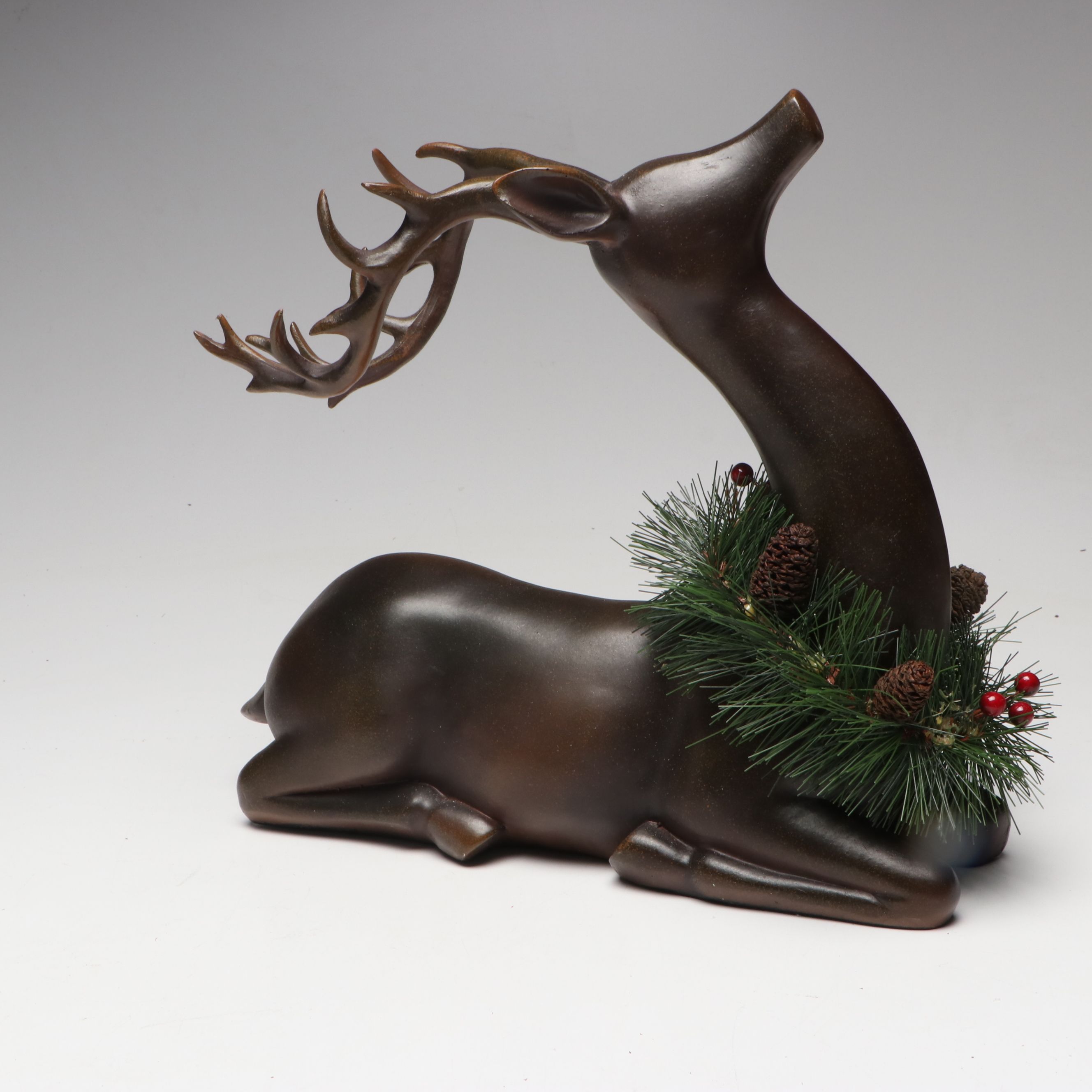 Resin Christmas Music Box with Plastic Snowman Table Lamp and More