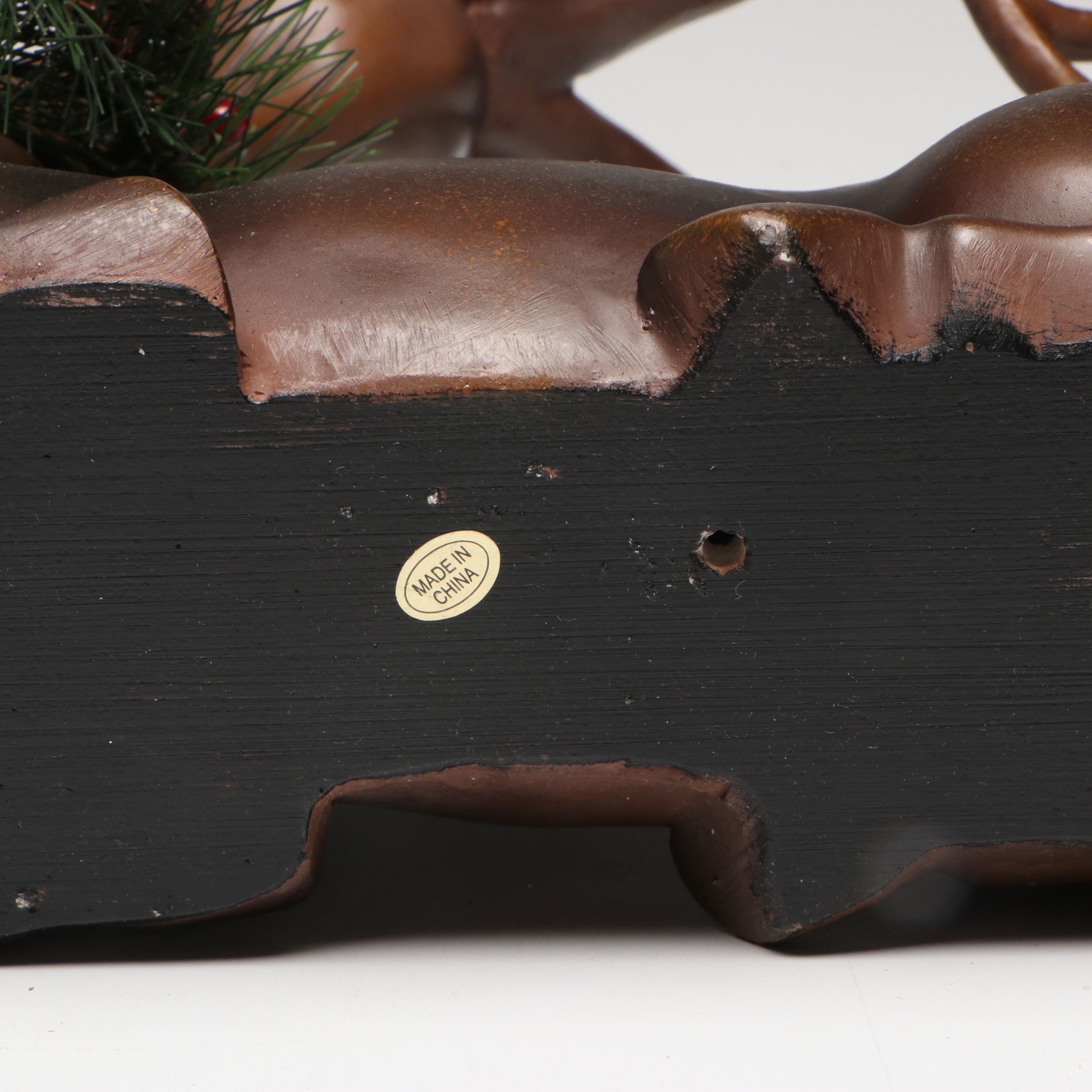 Resin Christmas Music Box with Plastic Snowman Table Lamp and More